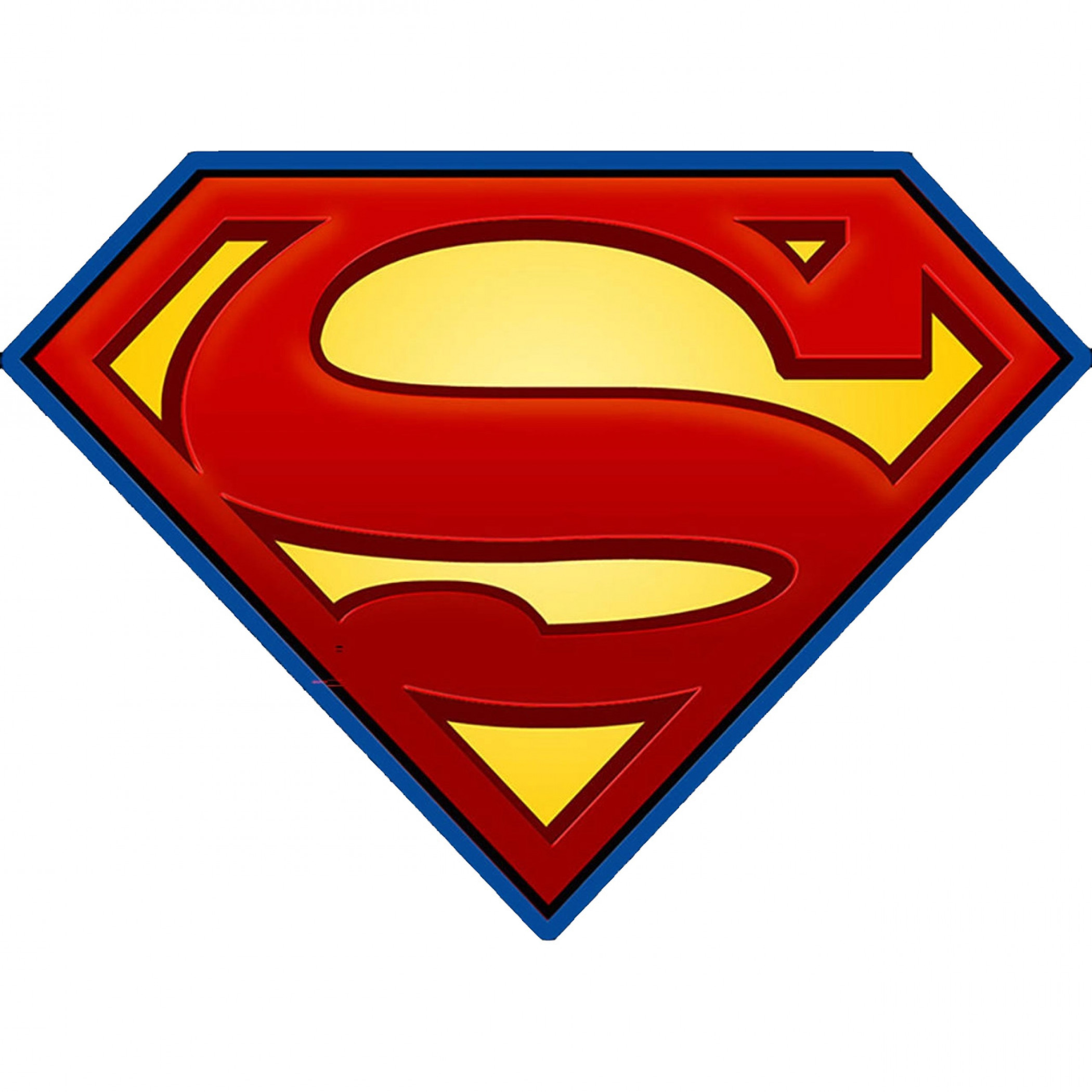 Superman Symbol Acrylic Magnet, Red
