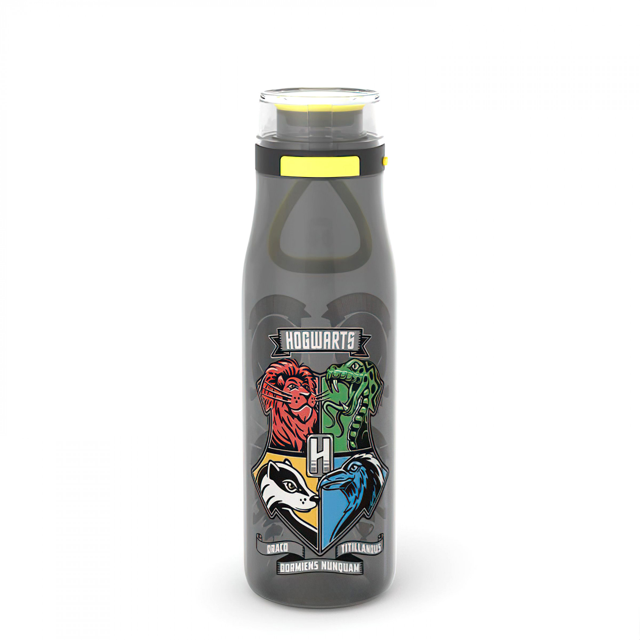 Harry Potter Hogwarts House Crests 25 oz. Flip Top Water Bottle, Multi-Color