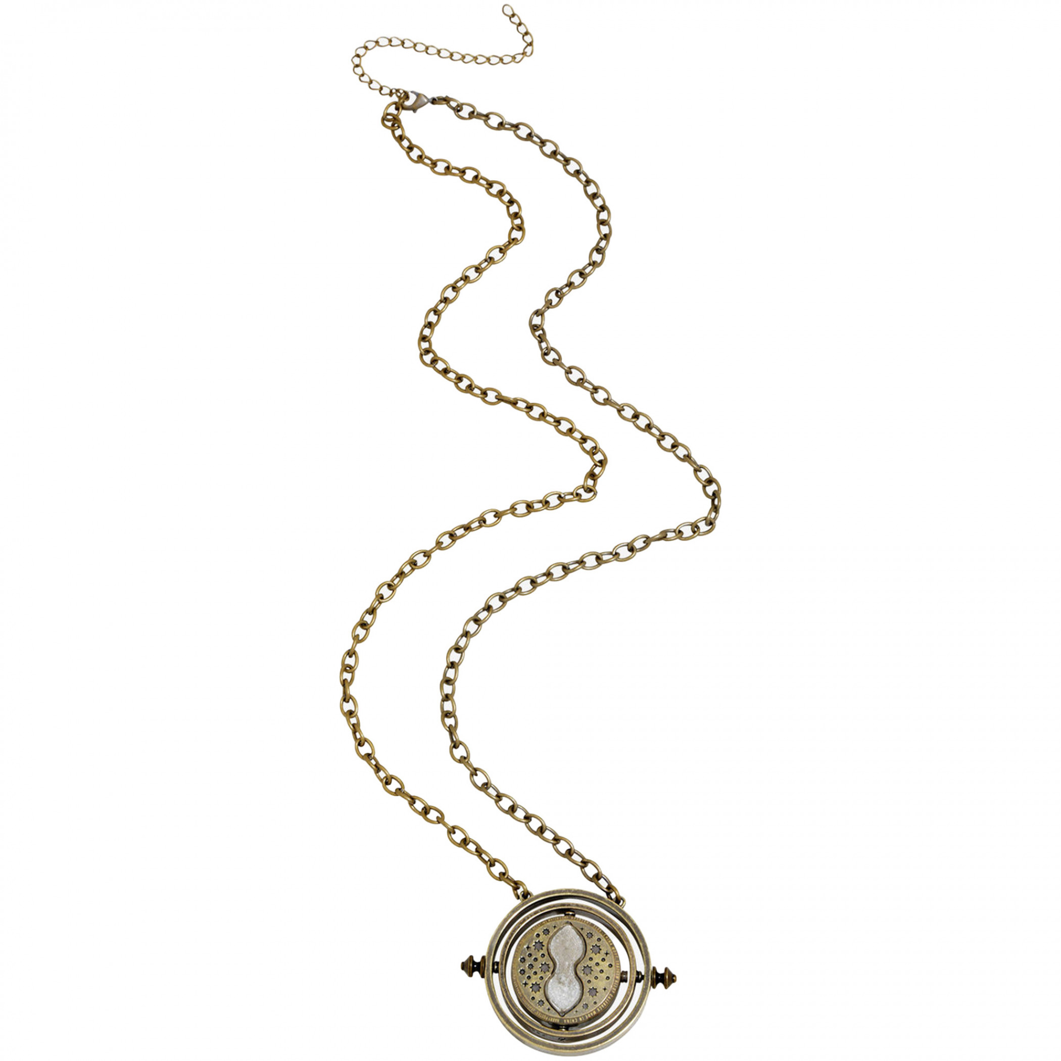 Harry Potter Double-Sided Time Turner Watch Necklace, Gold