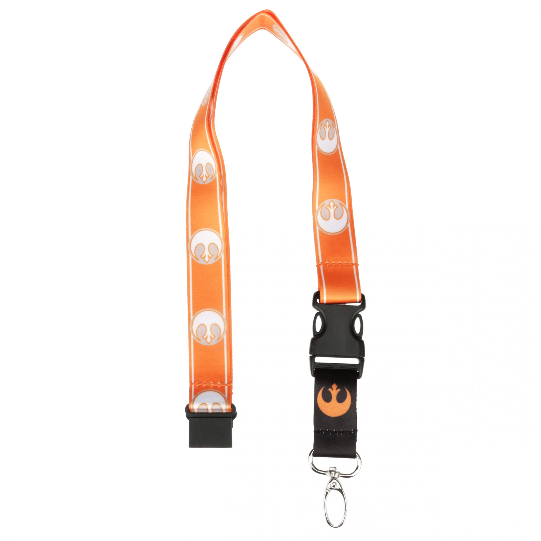 Star Wars Rebel Repeating Logo Lanyard, Orange