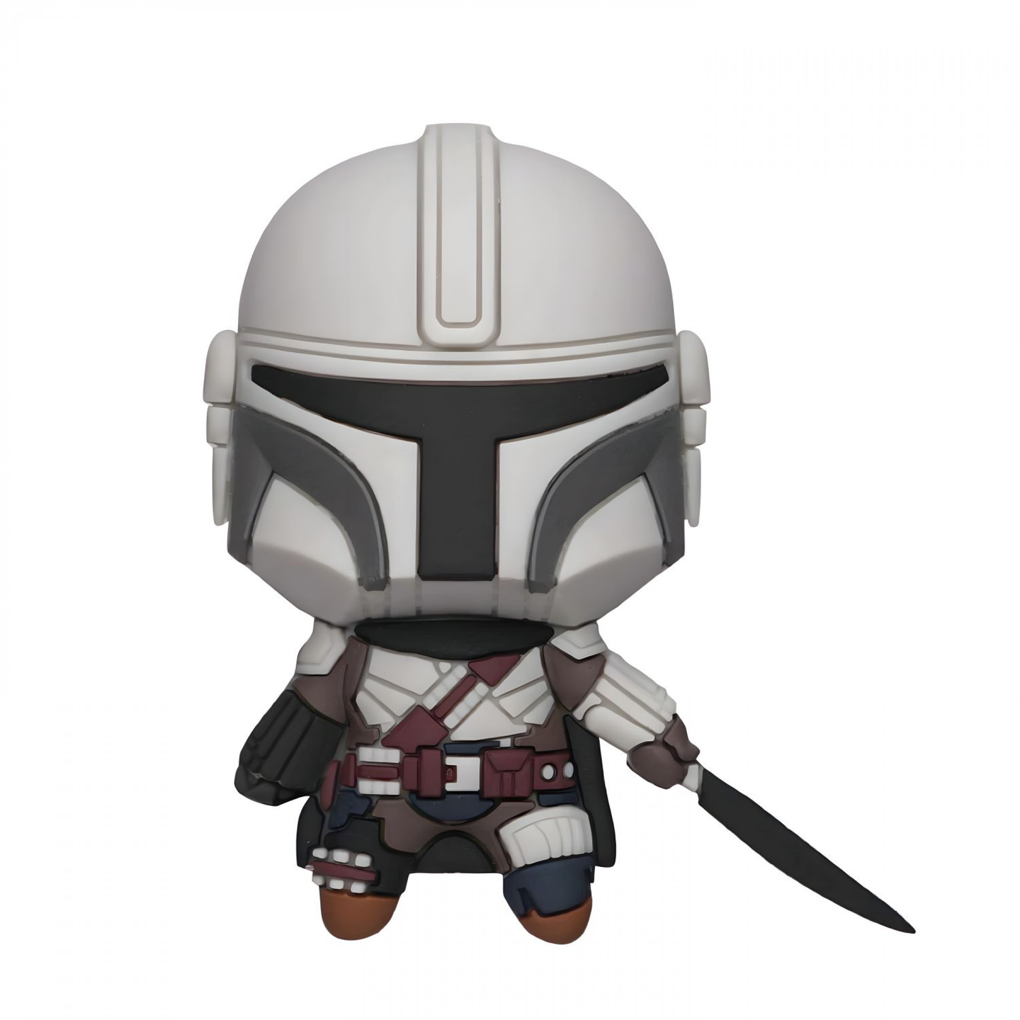 Star Wars The Mandalorian Mando 3D Foam Magnet, Grey