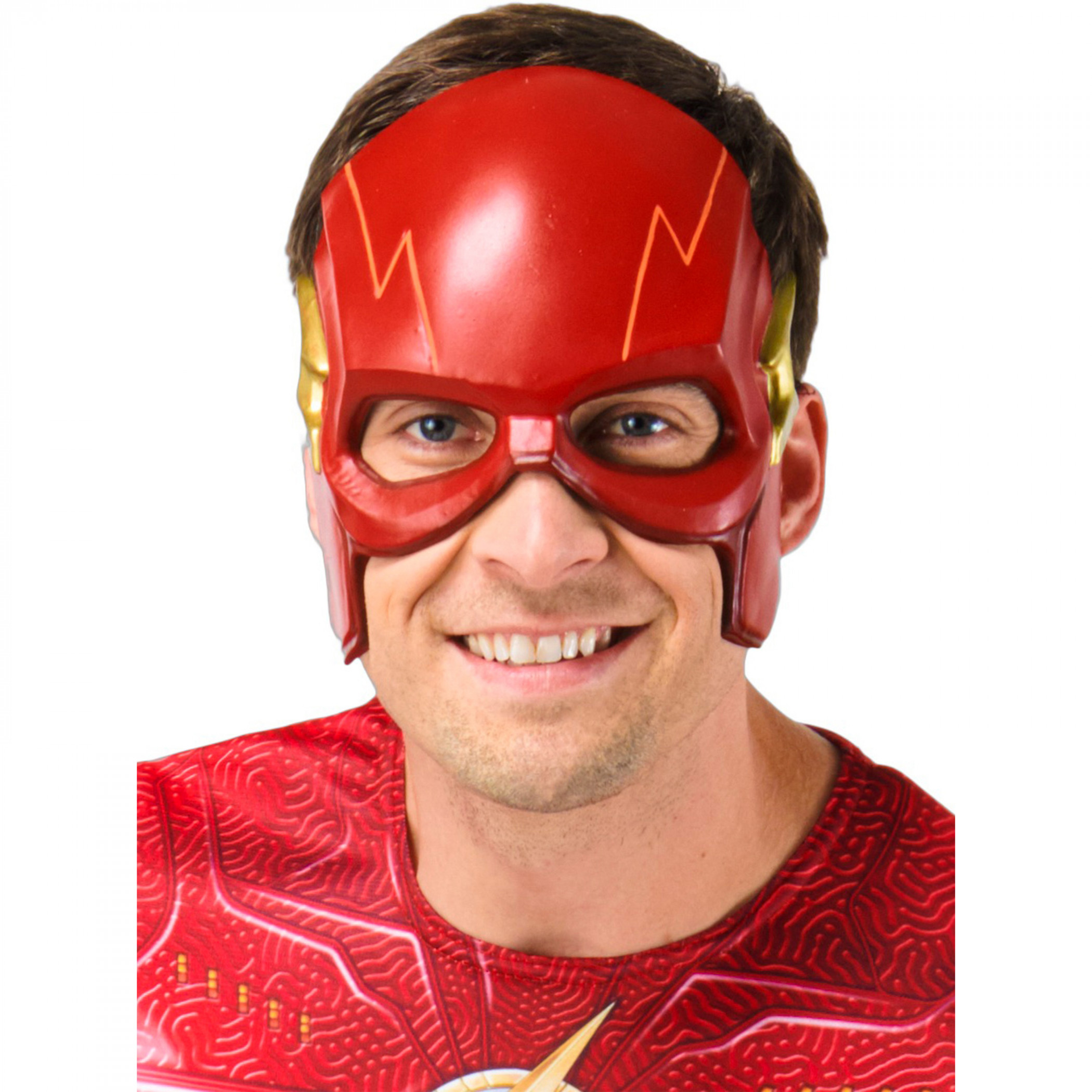 The Flash Adult 1/2 Mask, Multi-Color