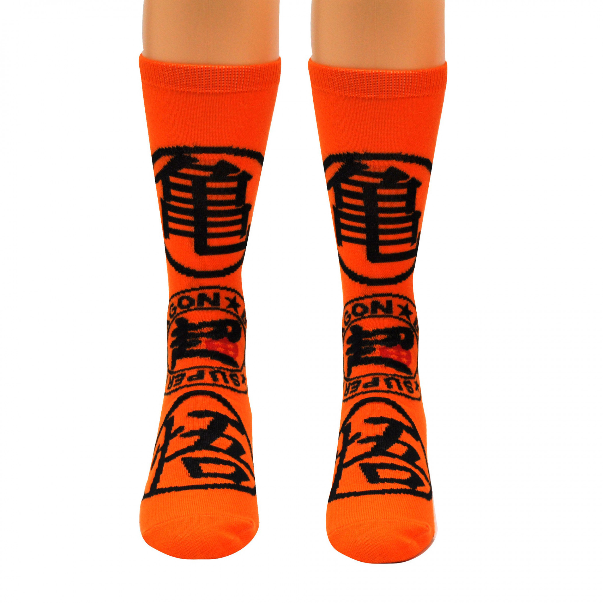 Dragon Ball Z Super Kanji Crew Socks, Orange