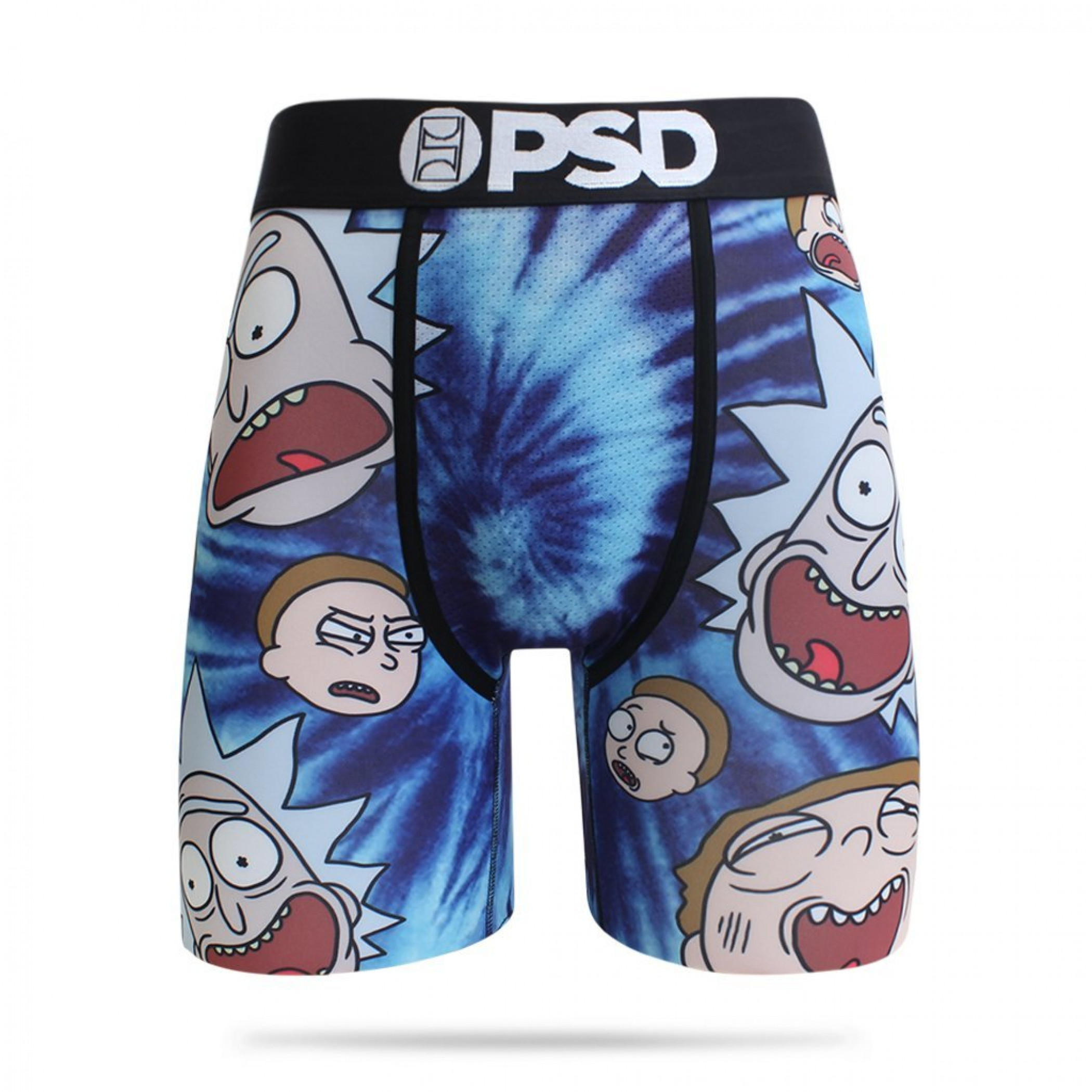 Rick and Morty Faces Boxer Briefs, Black