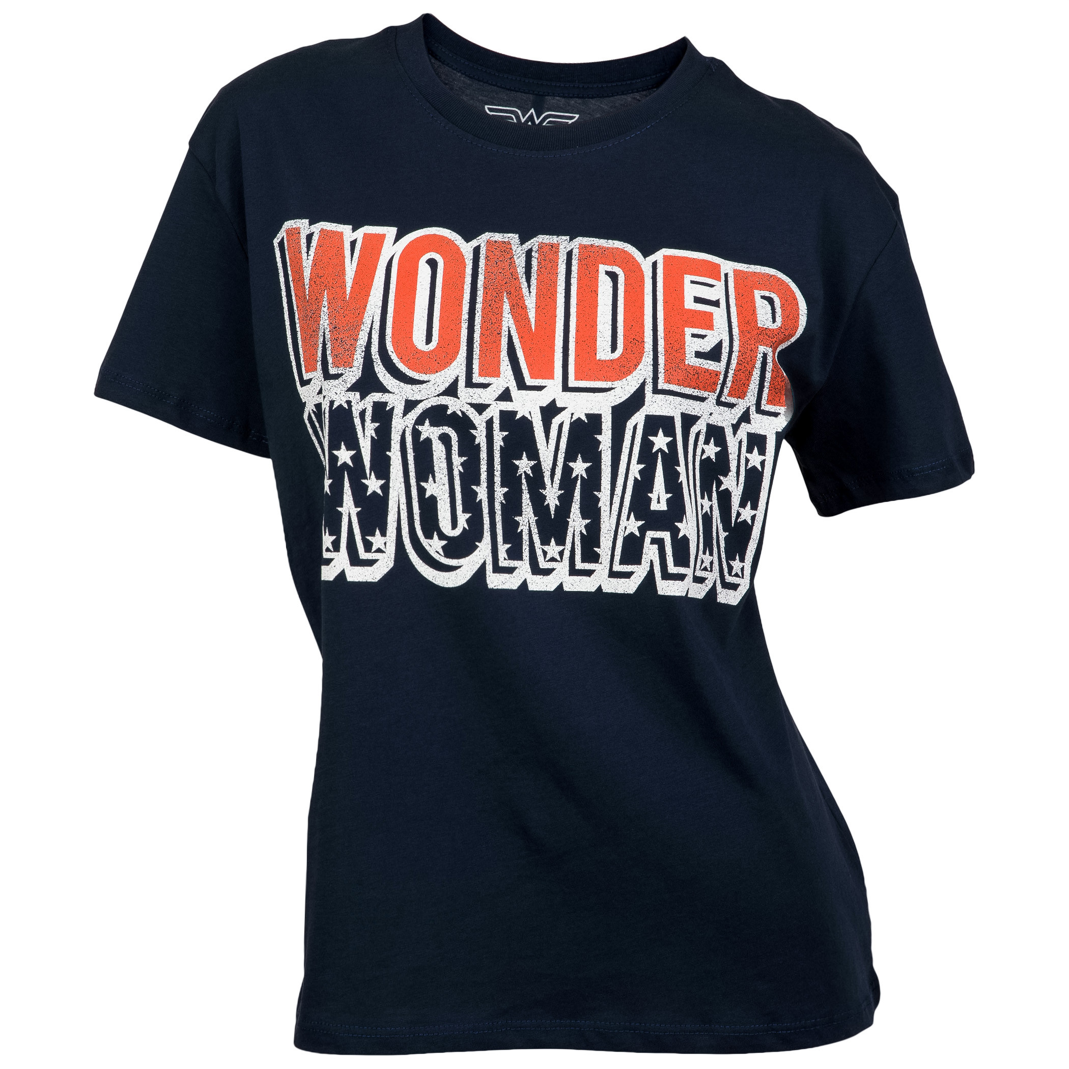 Wonder Woman Red White and Blue Junior's T-Shirt, Blue