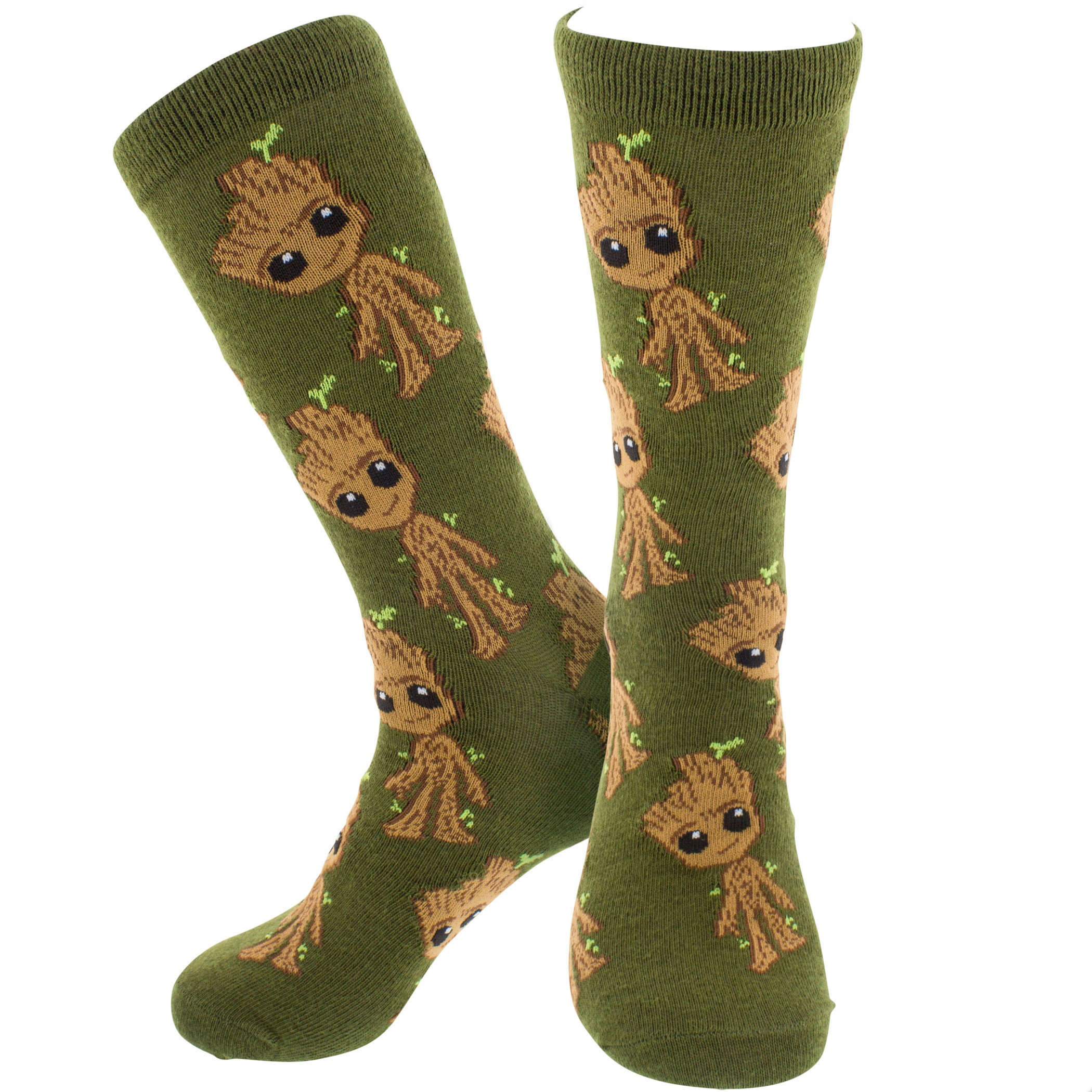 Guardians of The Galaxy Baby Groot Socks, Green