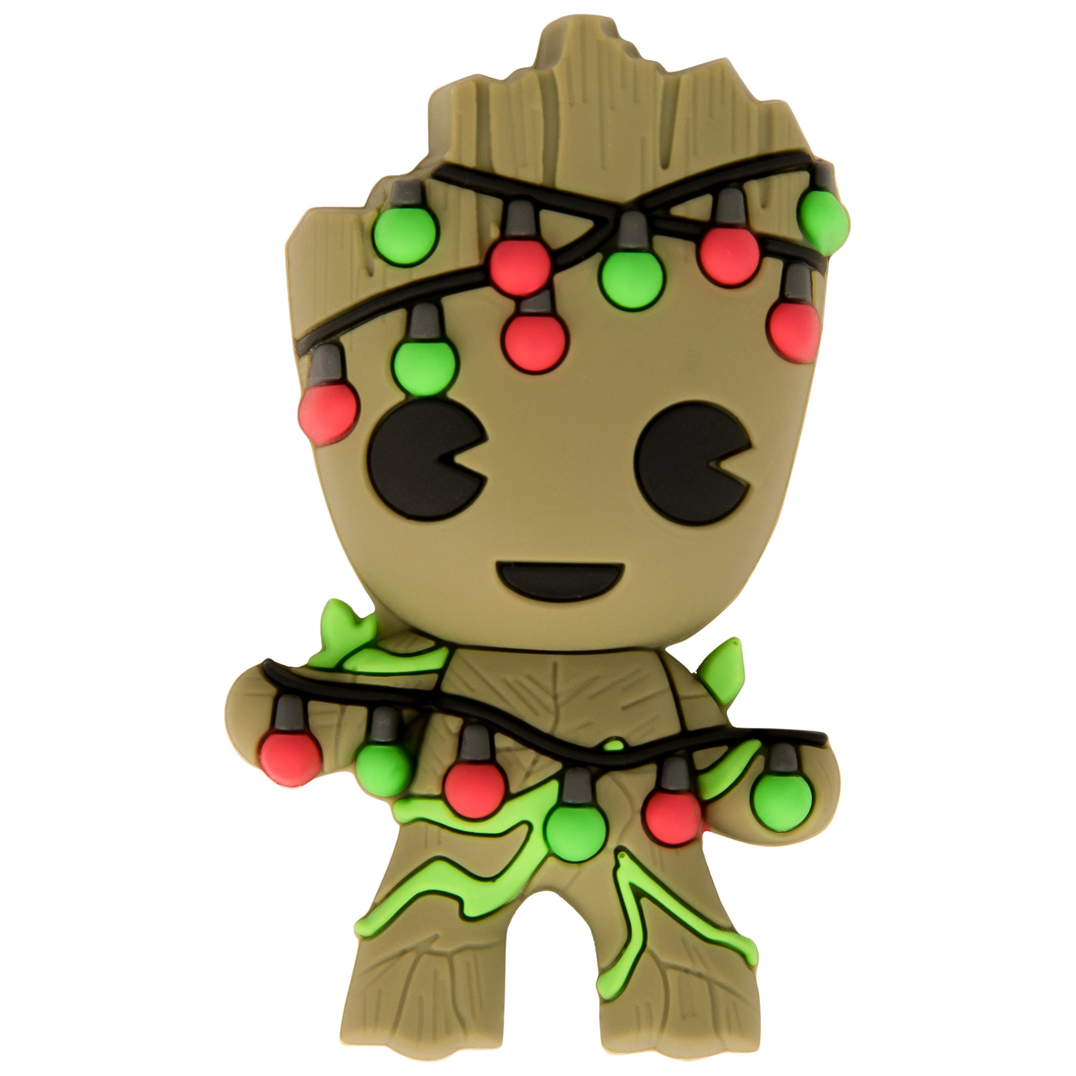 Guardians of The Galaxy Christmas Lights Groot 3D Foam Magnet, Multi-Color