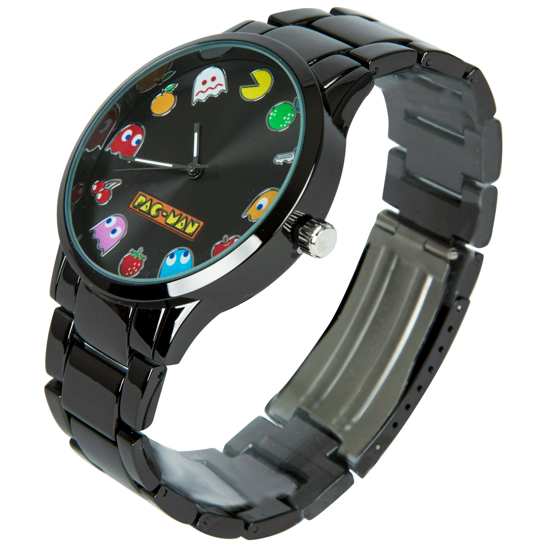 Pac-Man Power-Ups and Ghosts Analog Watch, Black