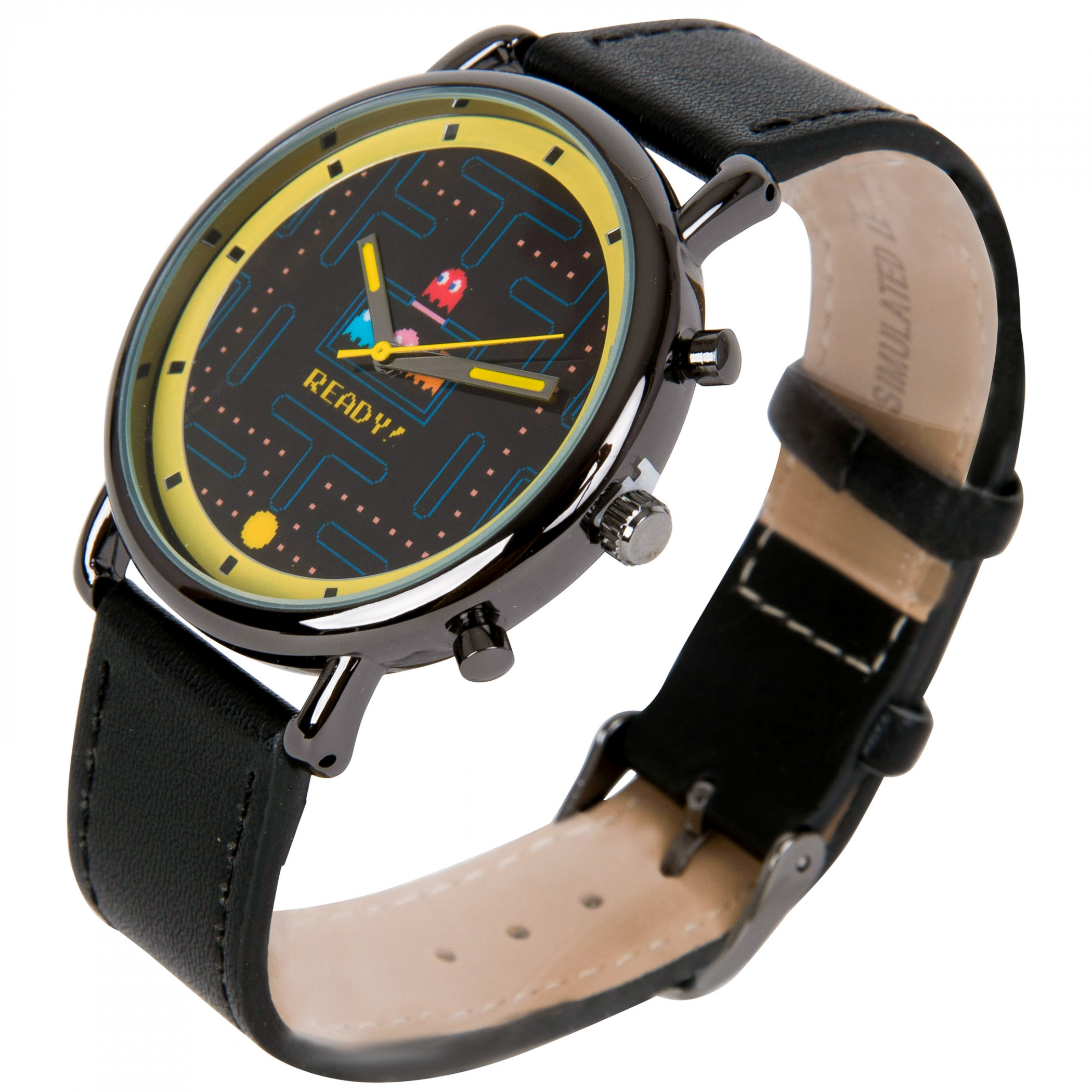 Pac-Man Level Maze Analog Watch, Black