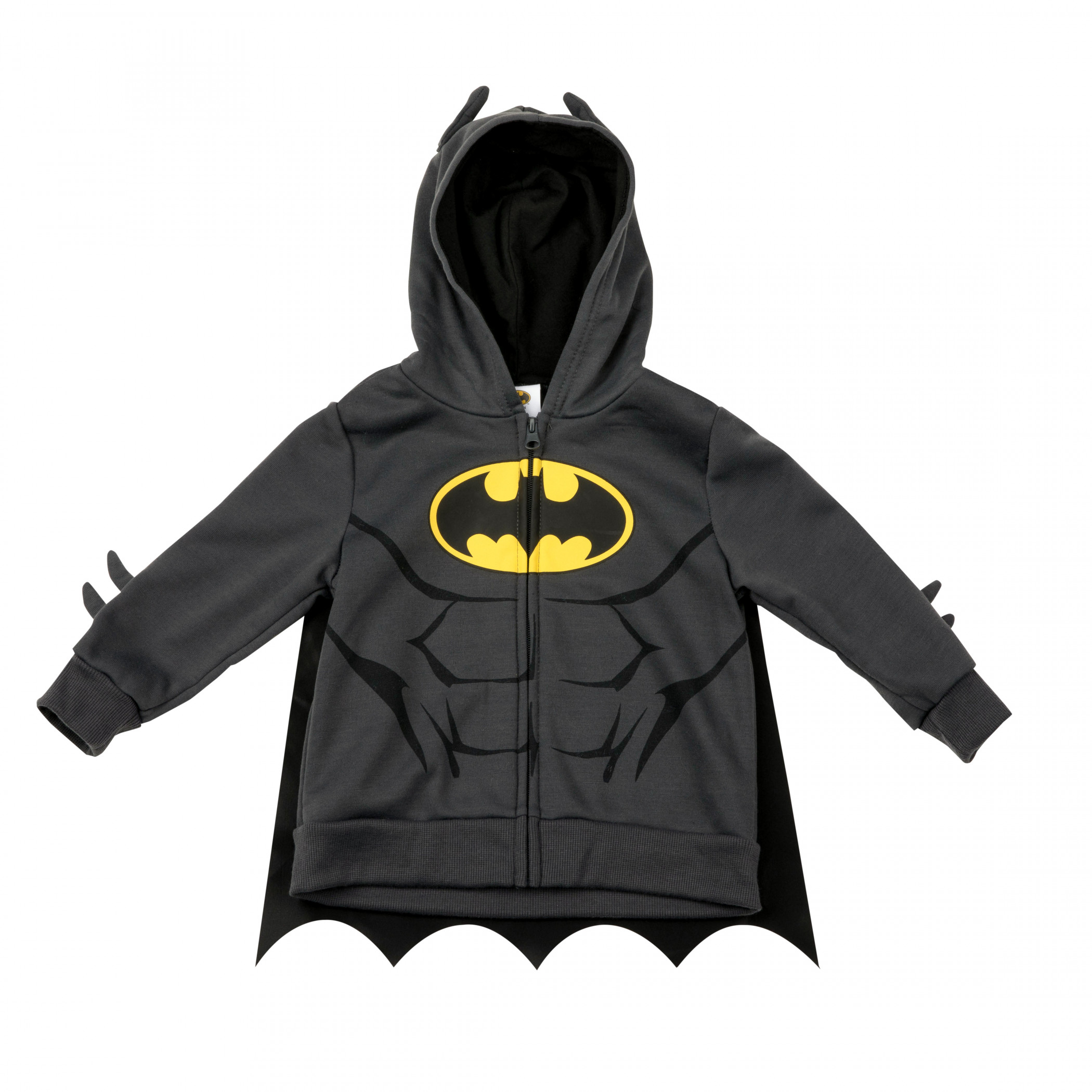 Batman Cosplay Toddler Hoodie with Cape, Black