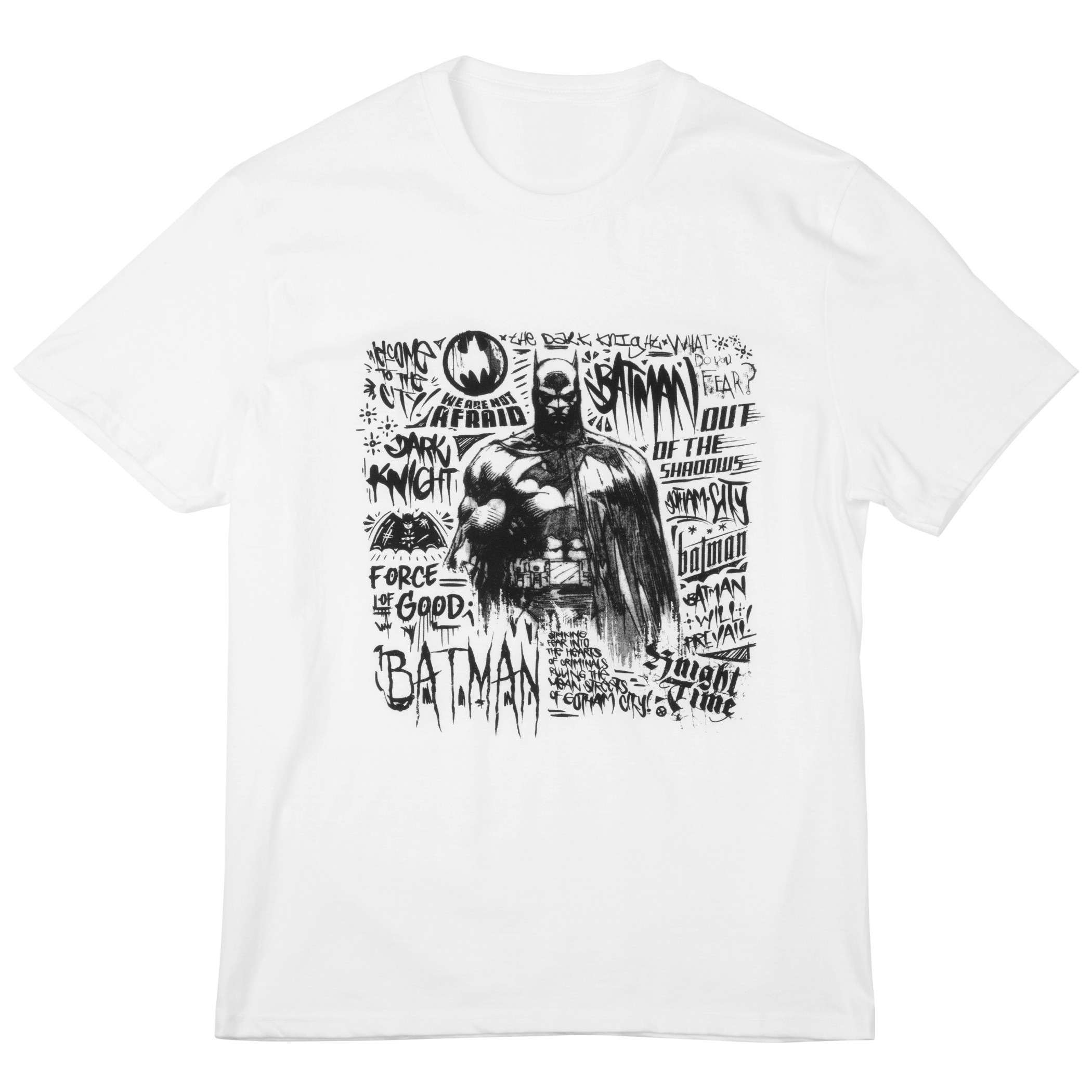 Batman Scribbler T-Shirt, White