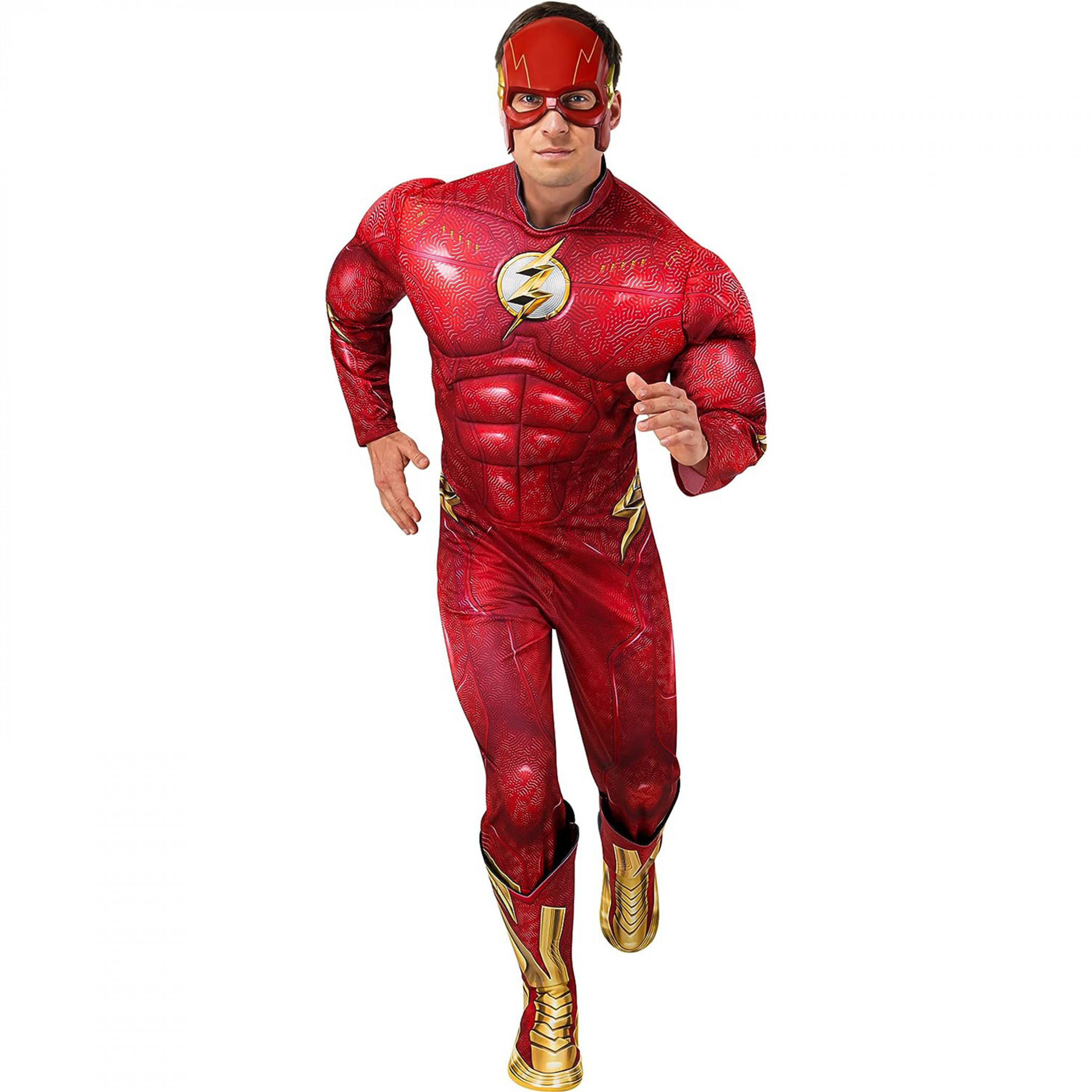 The Flash Deluxe Men's Costume, Red