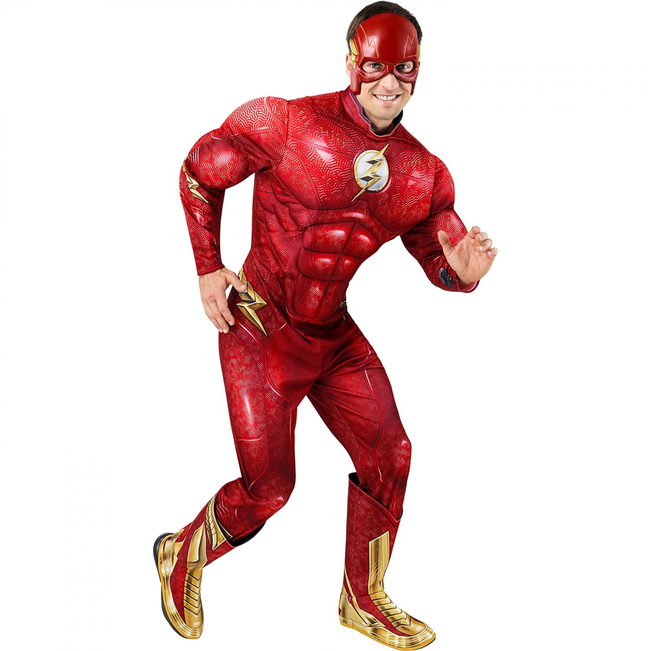 The Flash Deluxe Men's Costume Red - Bild 7 von 20