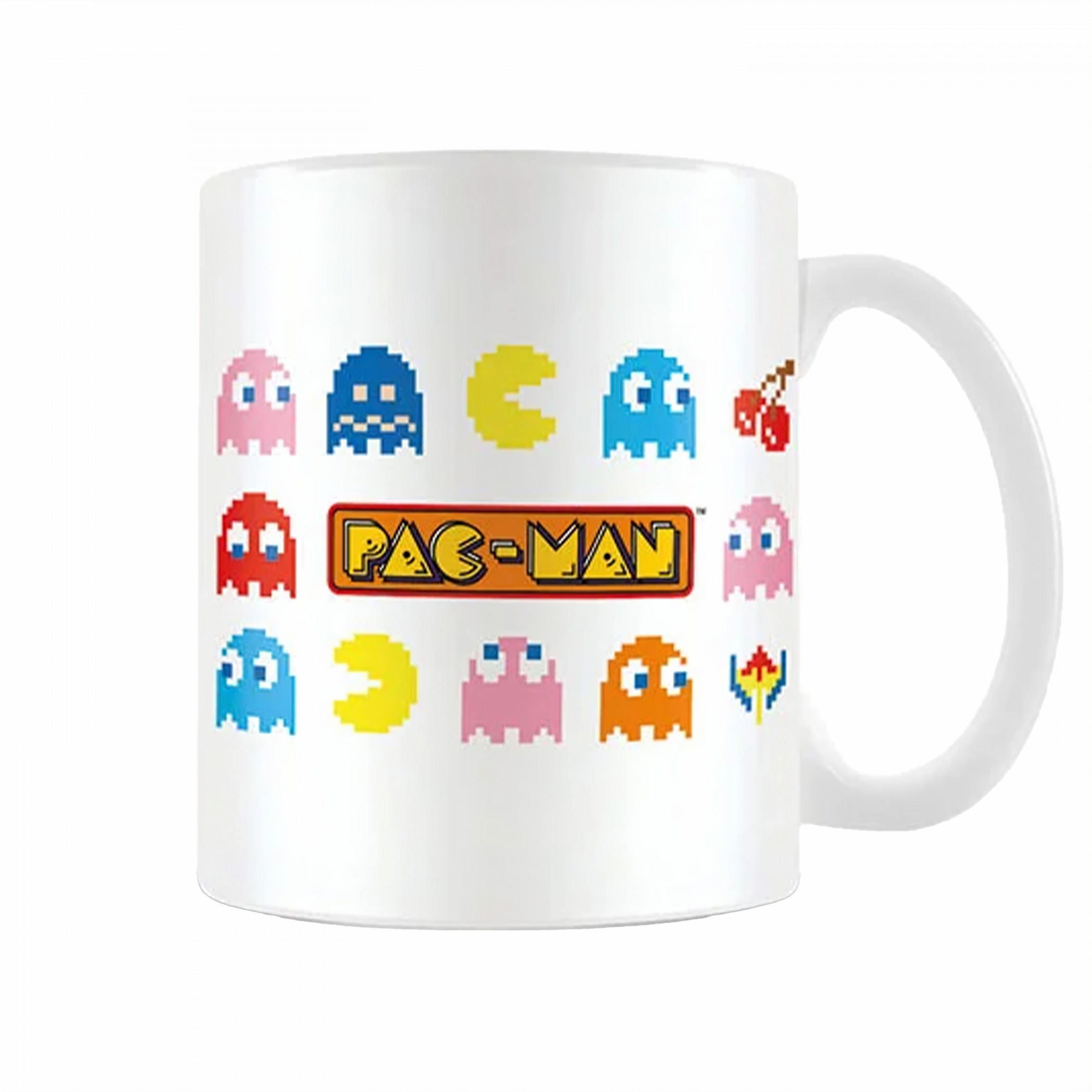Pac-Man and Ghosts 11 oz. Ceramic Mug, White
