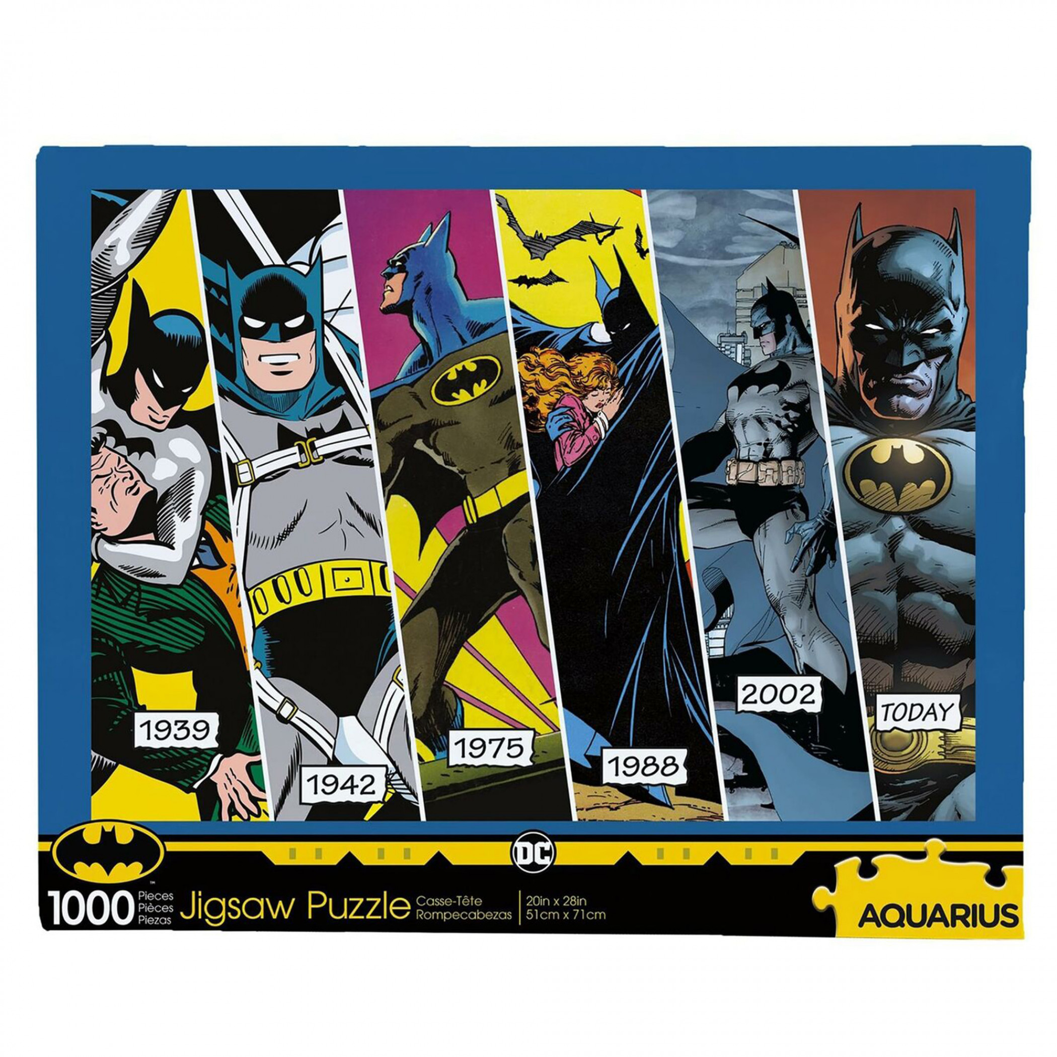 DC Comics Batman Timeline Grid 1000 Piece Jigsaw Puzzle, Multi-Color