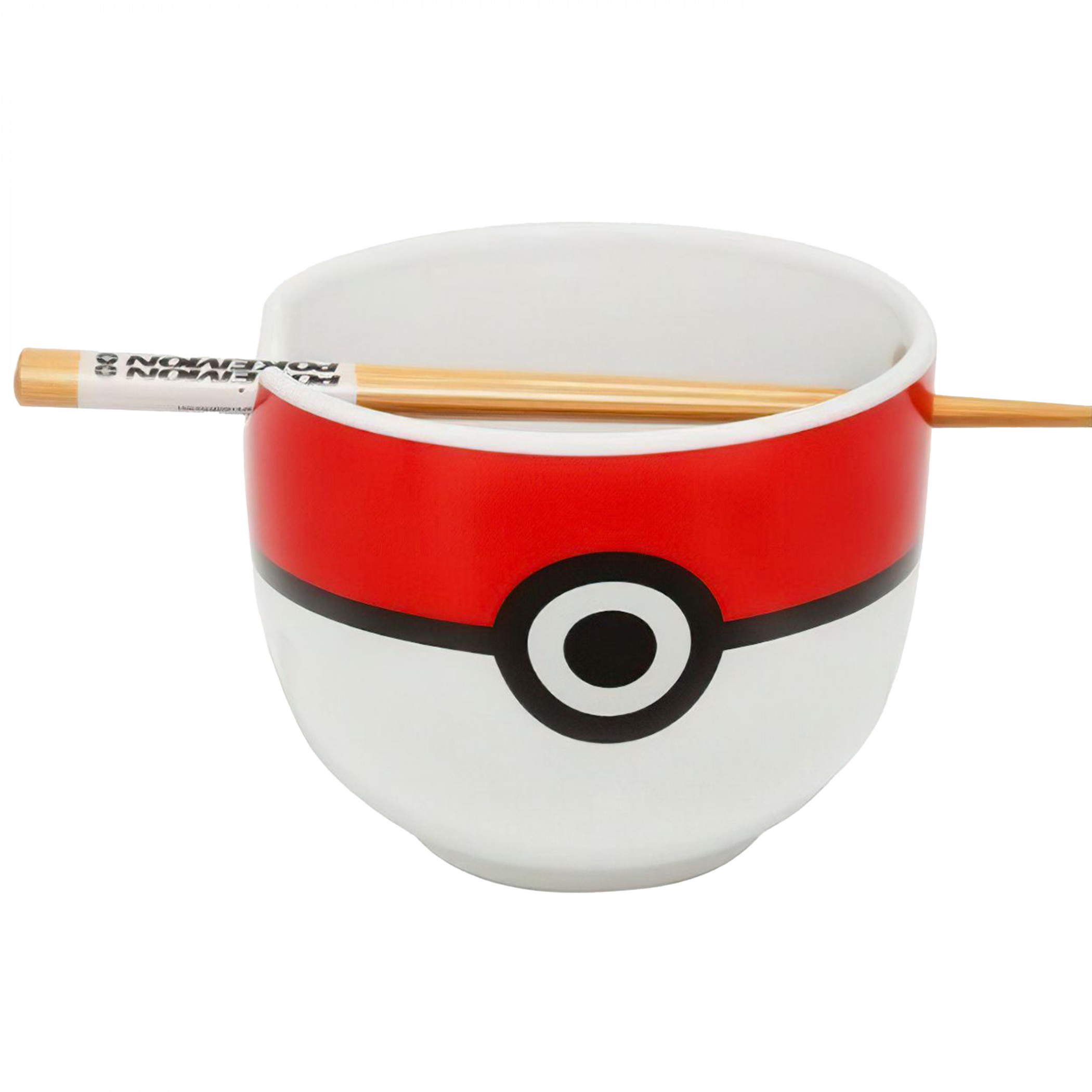 Pokemon Pokeball Ramen Bowl with Chopsticks, Multi-Color