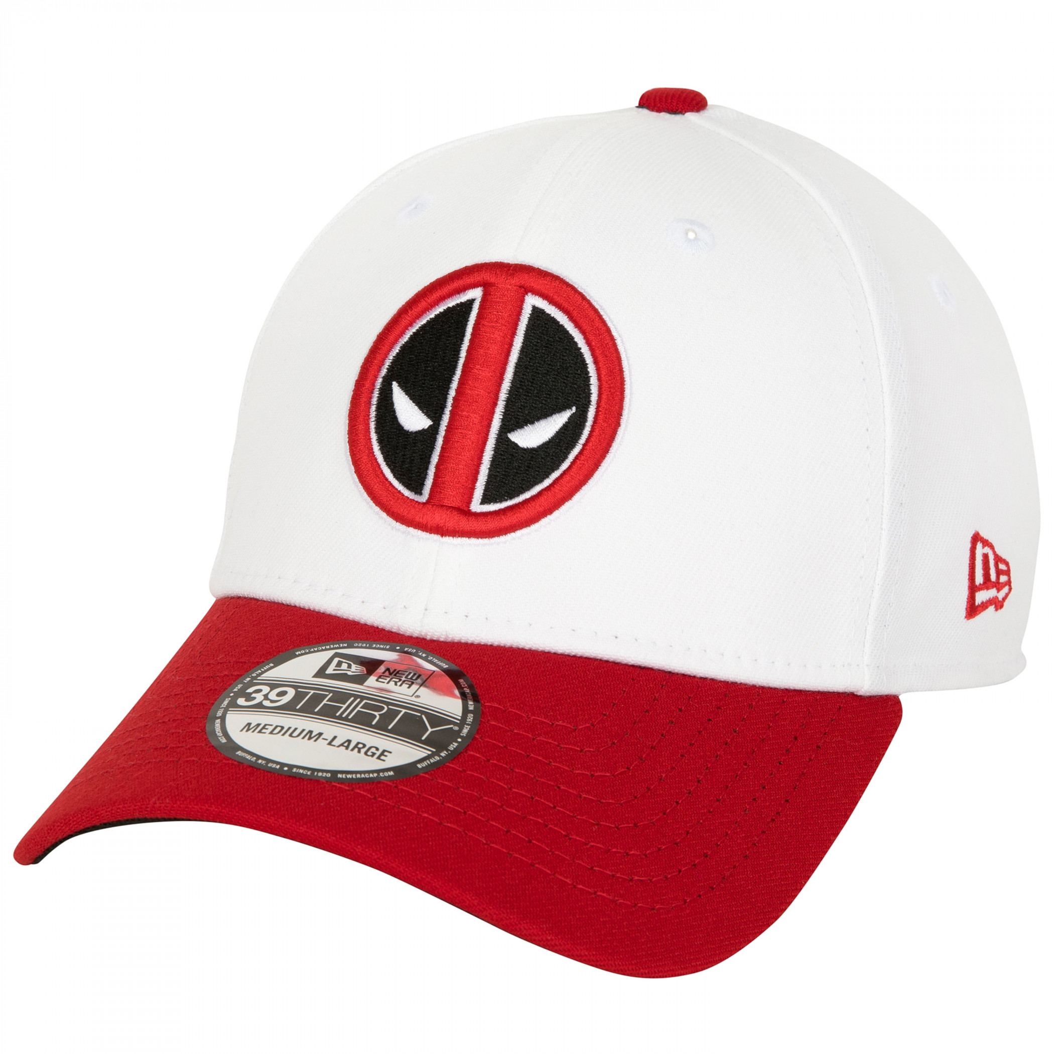 Deadpool Logo Home Colors New Era 39Thirty Fitted Hat, Multi-Color