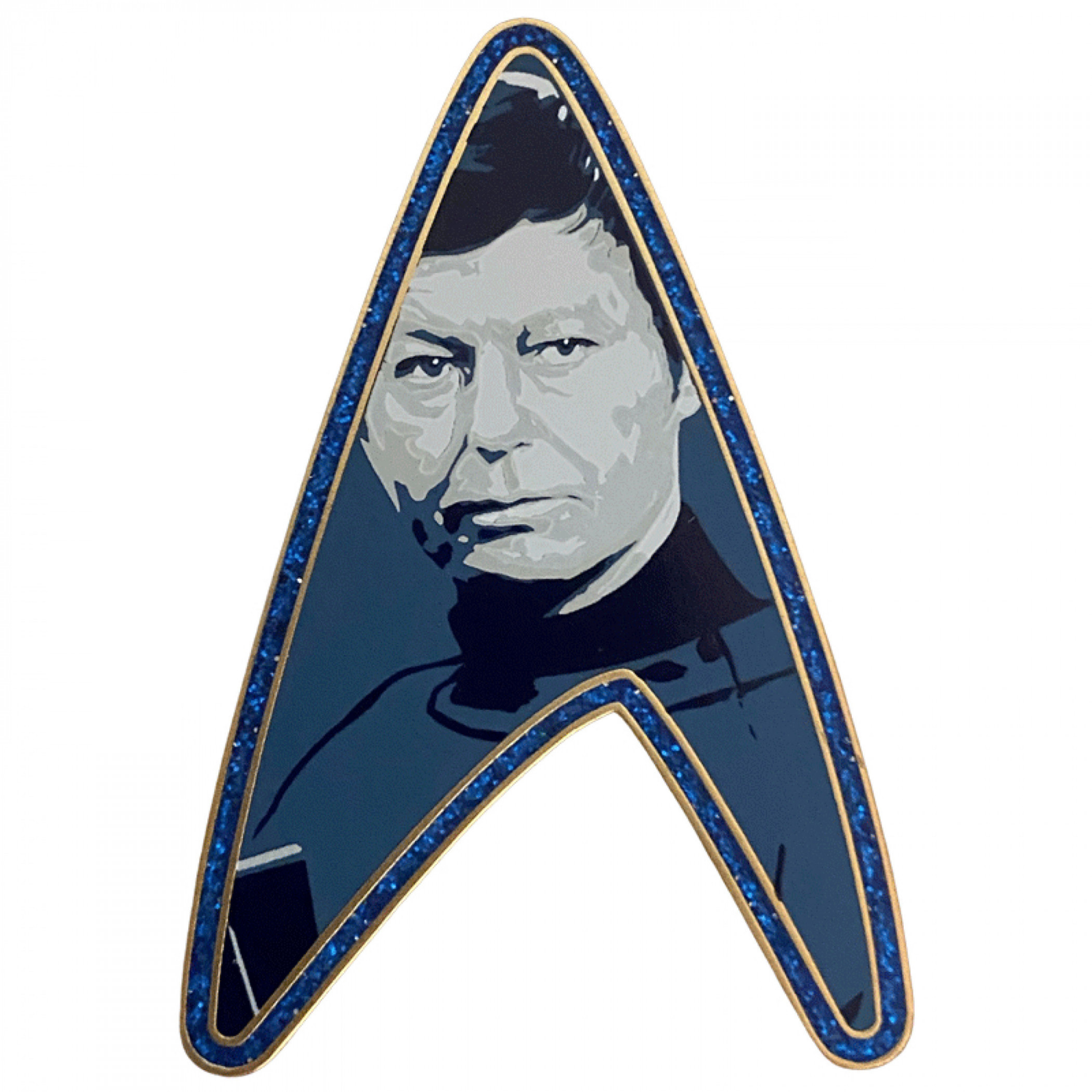 Star Trek Dr. McCoy's Delta Pin, Blue