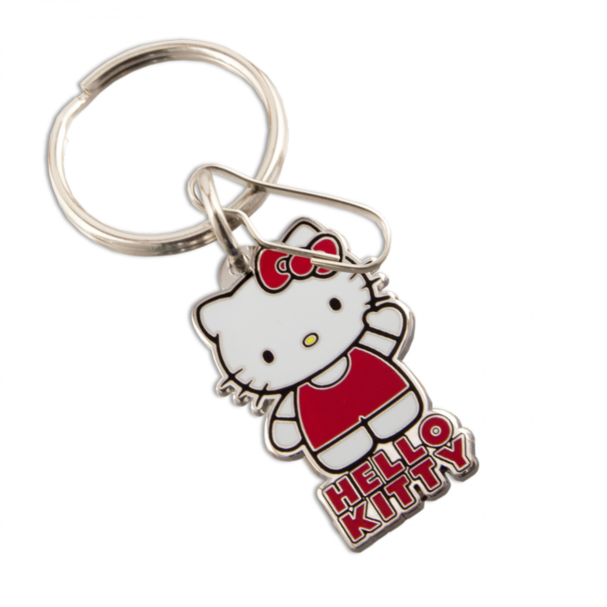 Hello Kitty Waving Enamel Keychain, Multi-Color