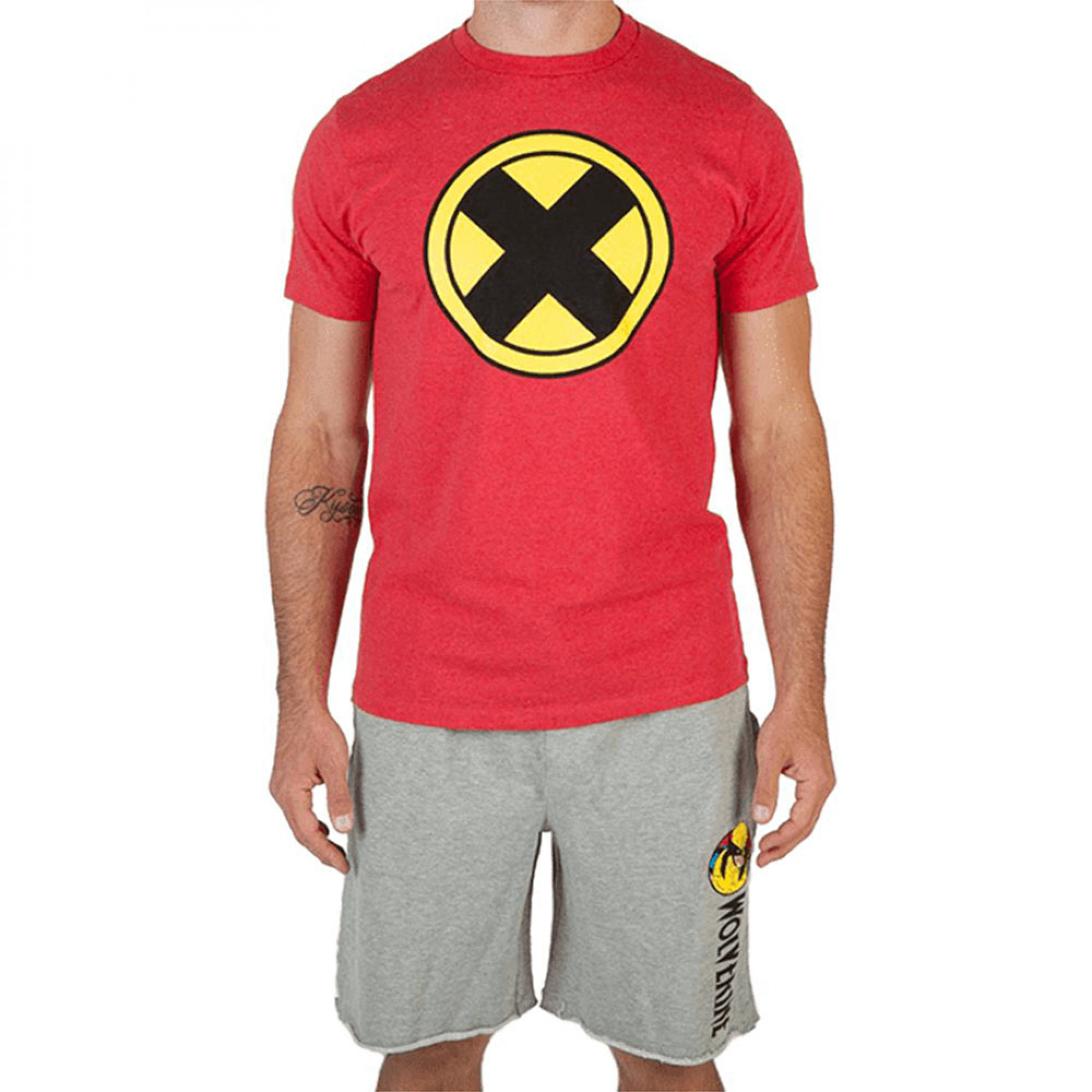 Marvel X-Men Comics T-Shirt and Short Set, Red