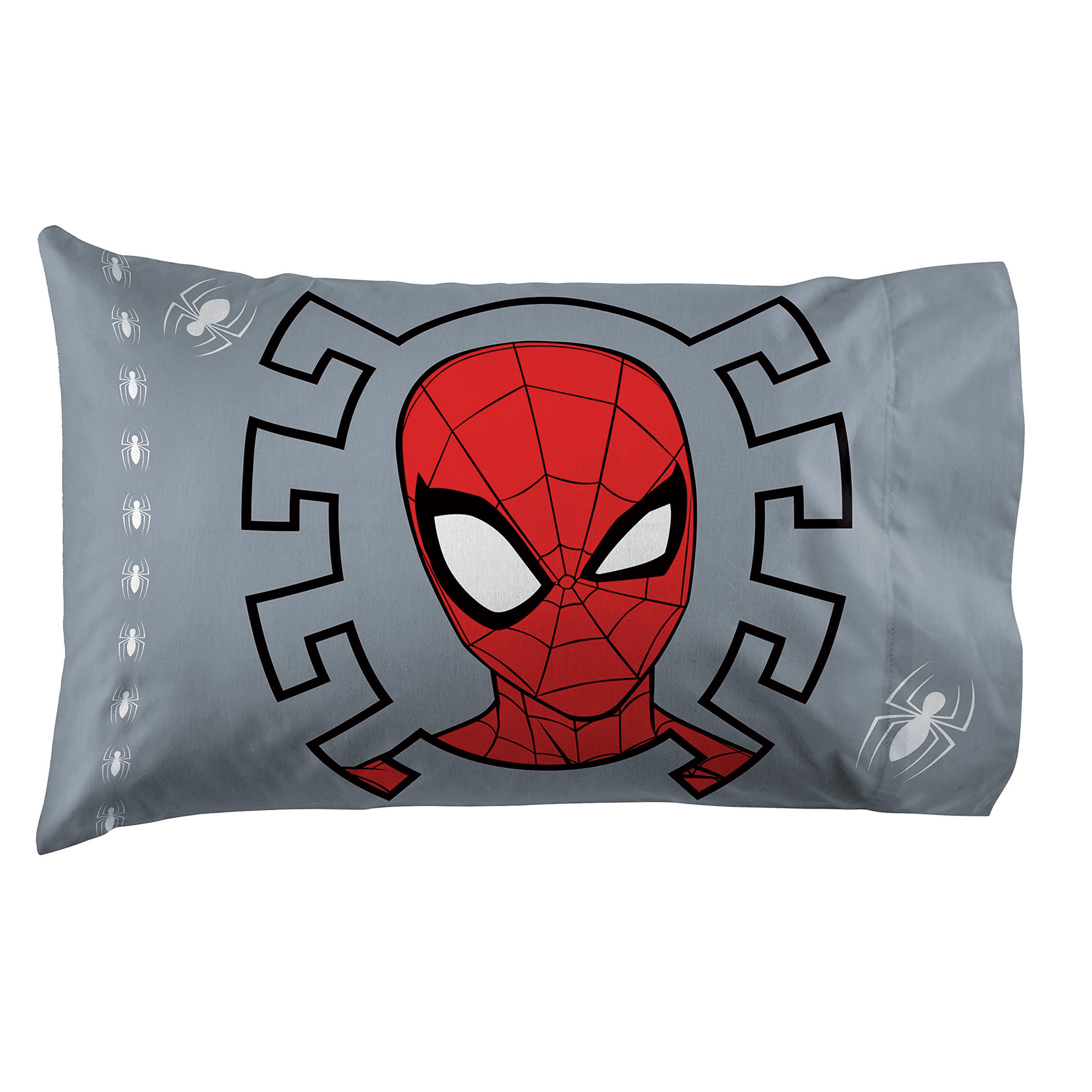 Spider-Man Mask Pillow Case, Grey