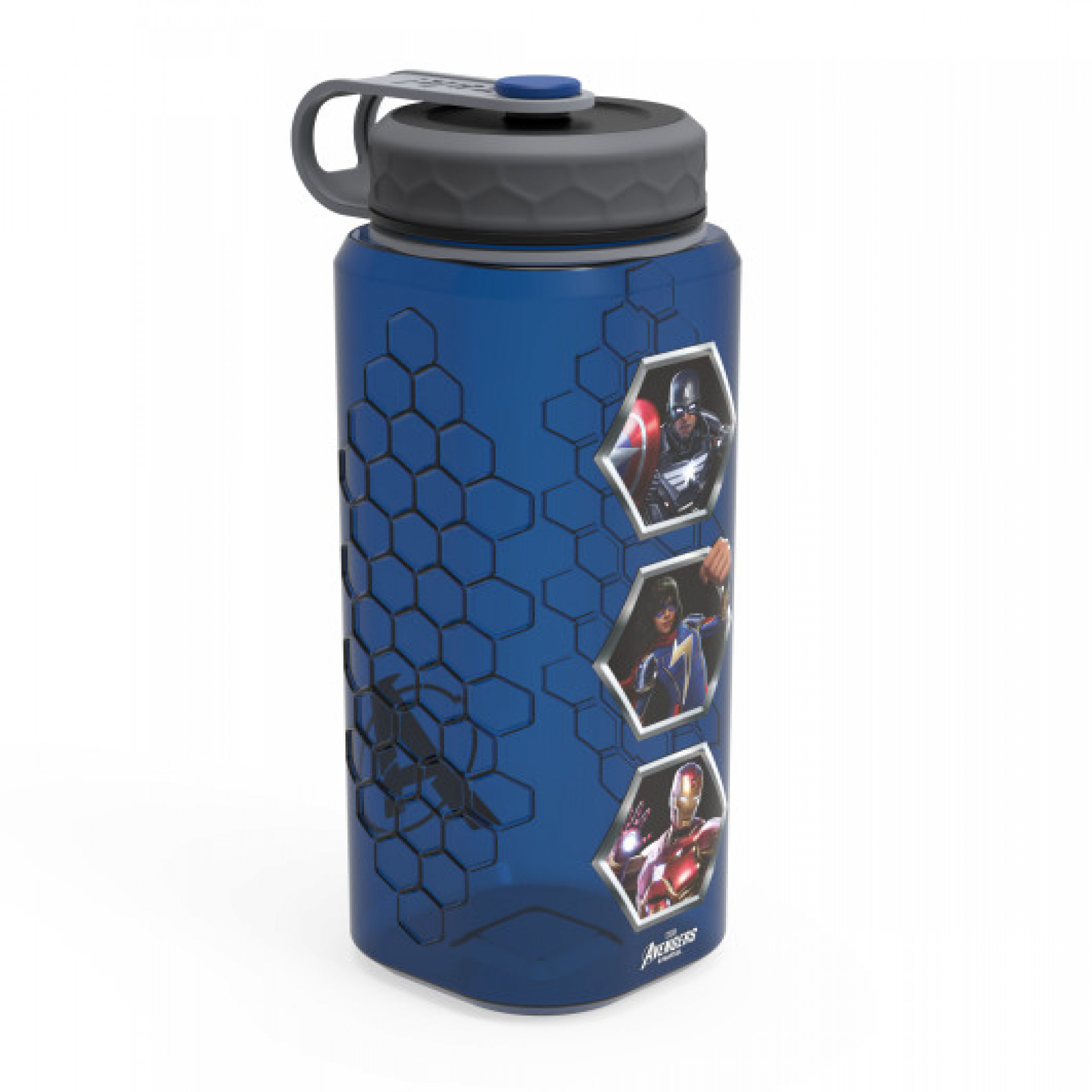 Avengers Marvel Games 36oz Rugged Plastic Water Bottle, Multi-Color