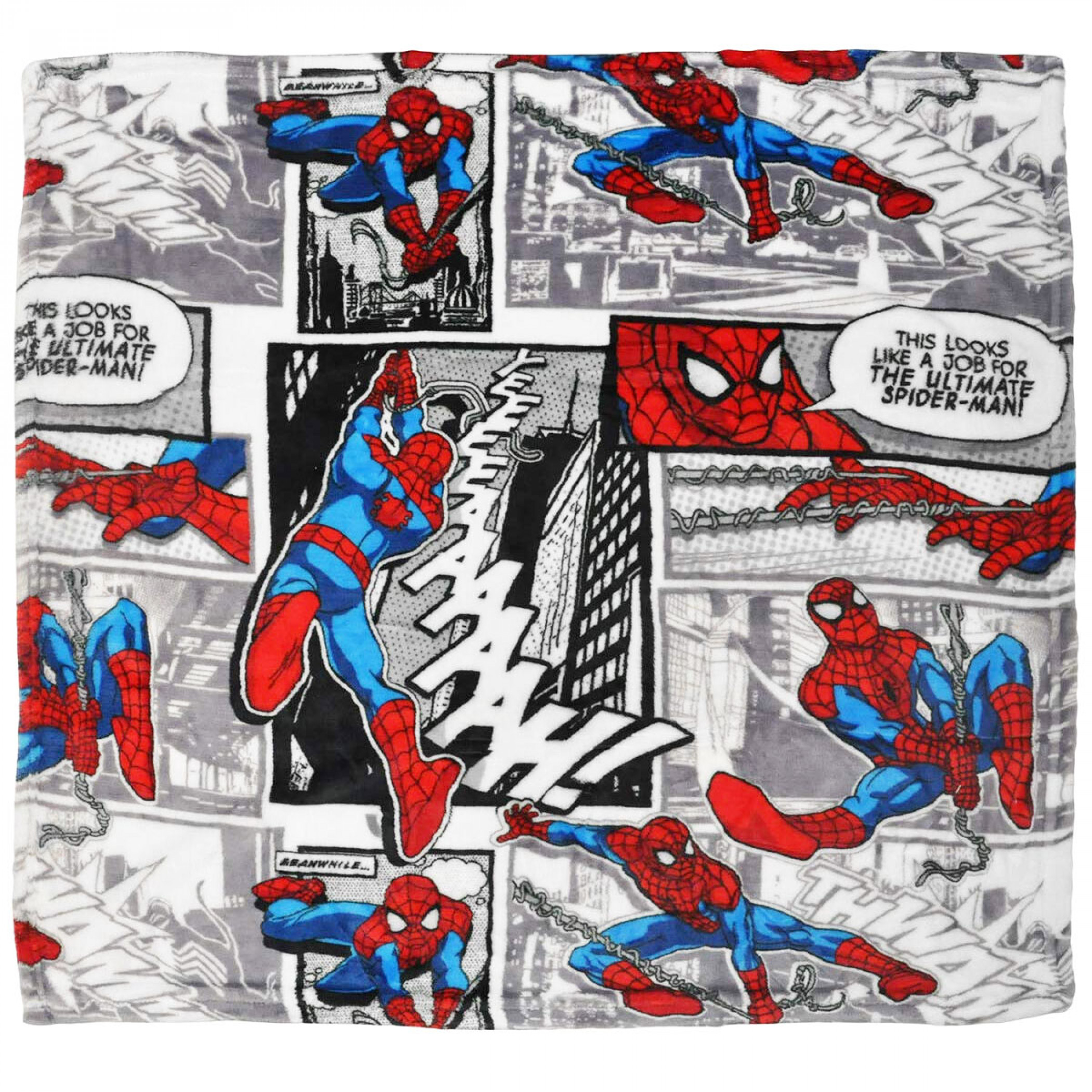 Spider-Man Flannel Baby Blanket, Multi-Color