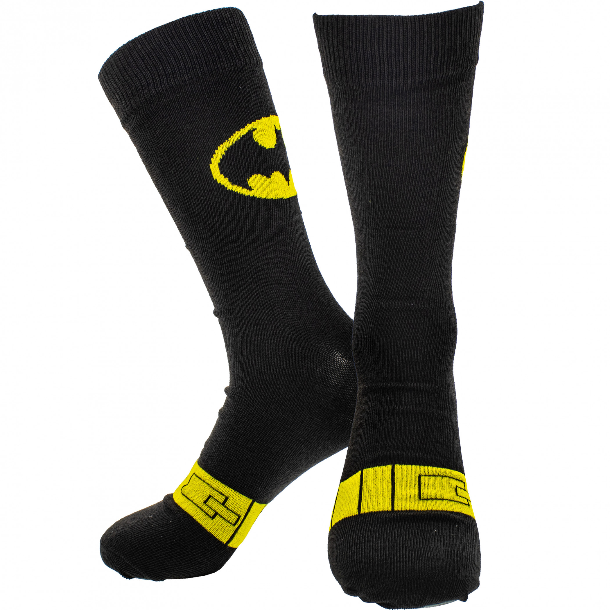 Batman Utility Belt Crew Socks, Black