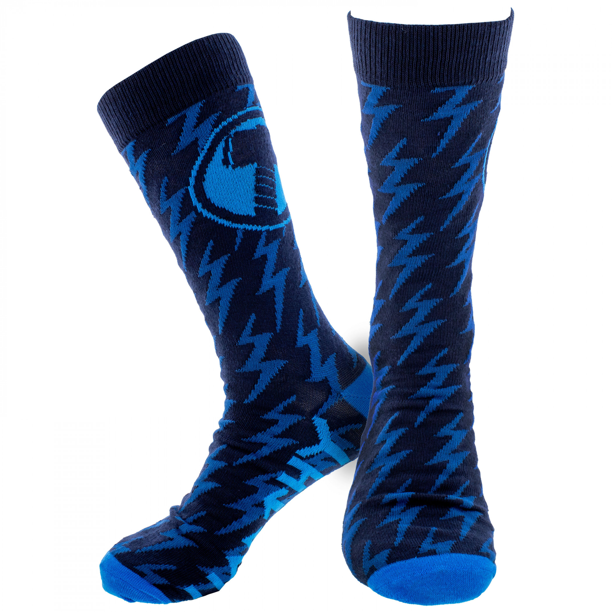 Thor Hammer Worthy Crew Socks, Blue