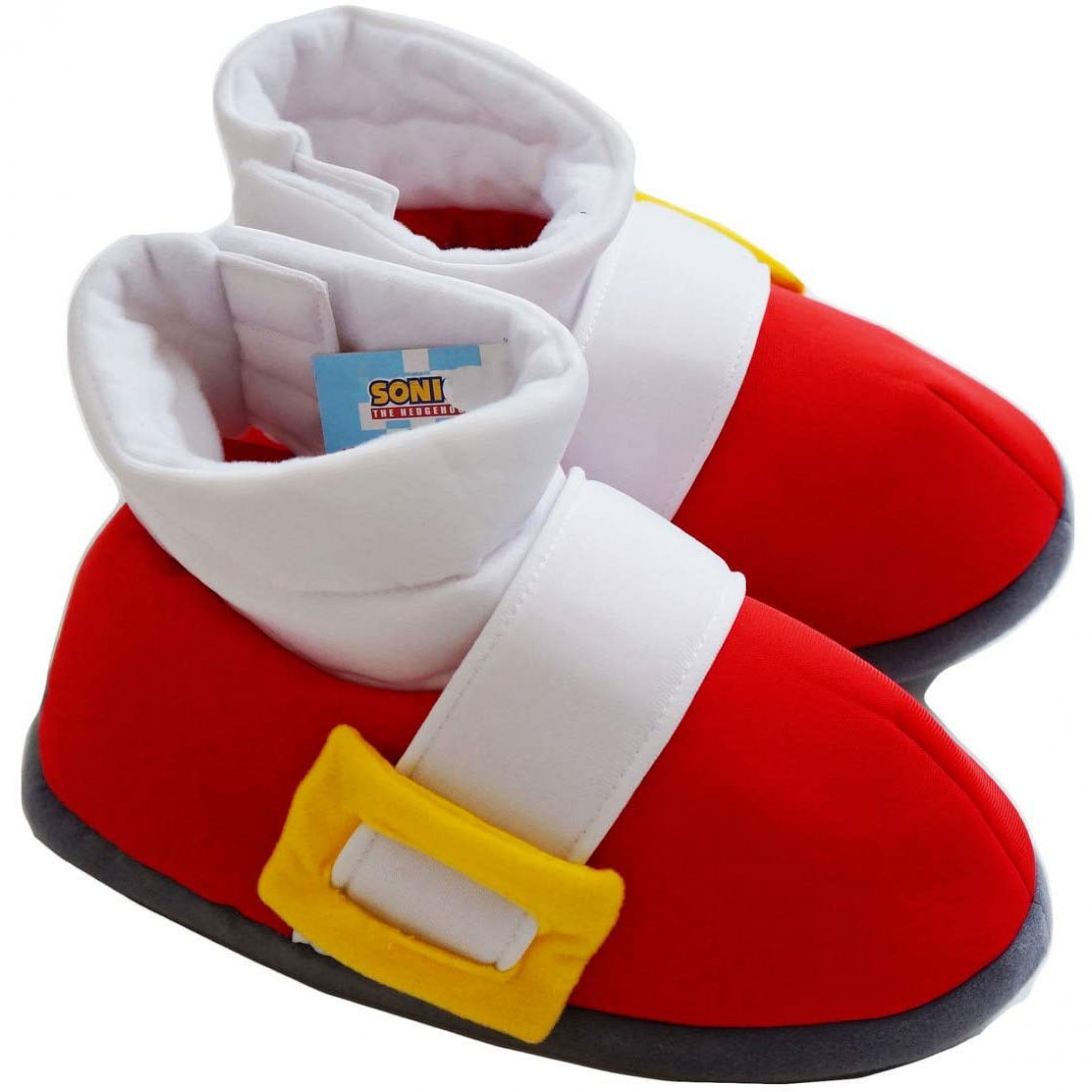 Sonic The Hedgehog Plush Adult Slippers, Red