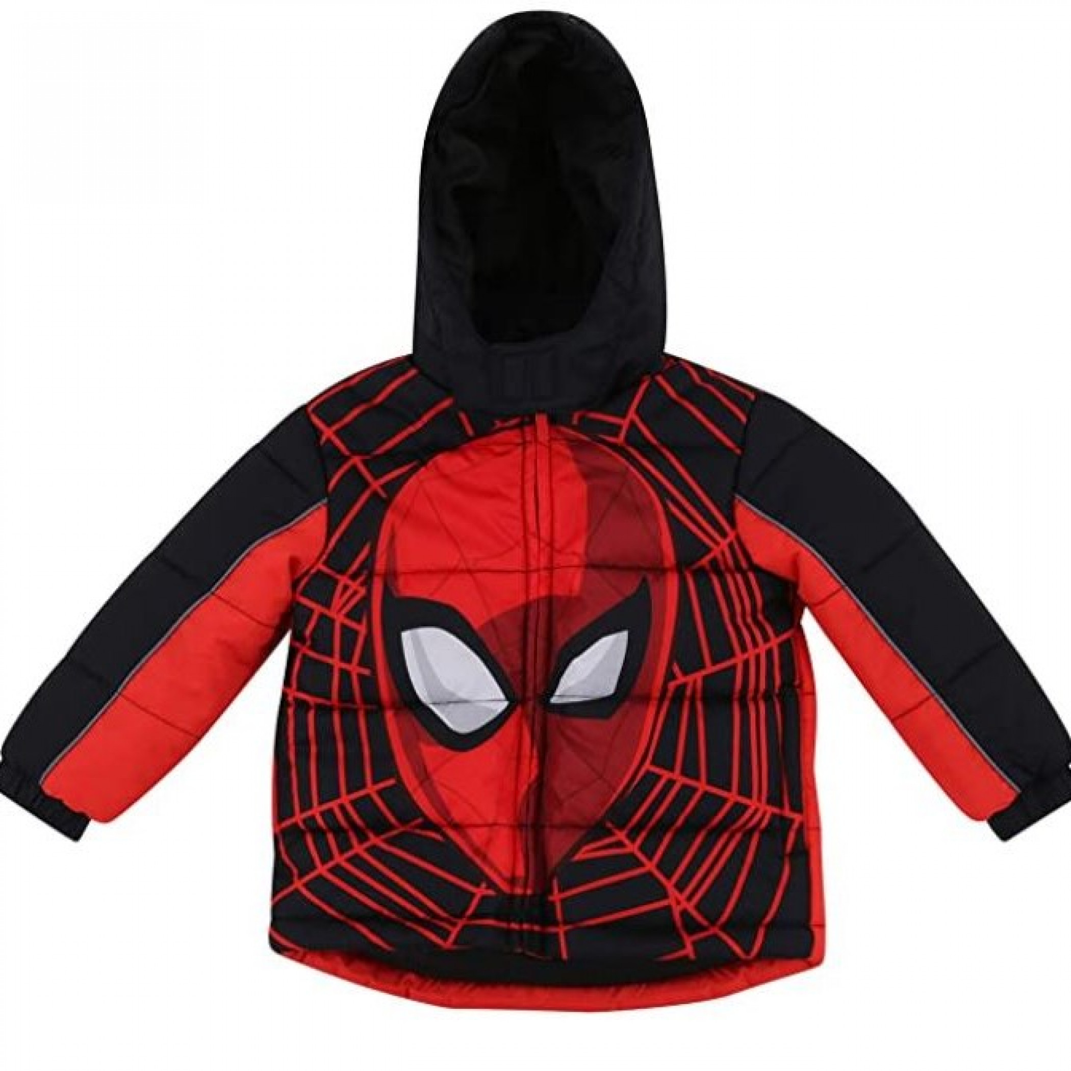 Spider-Man Face Kids Coat, Red