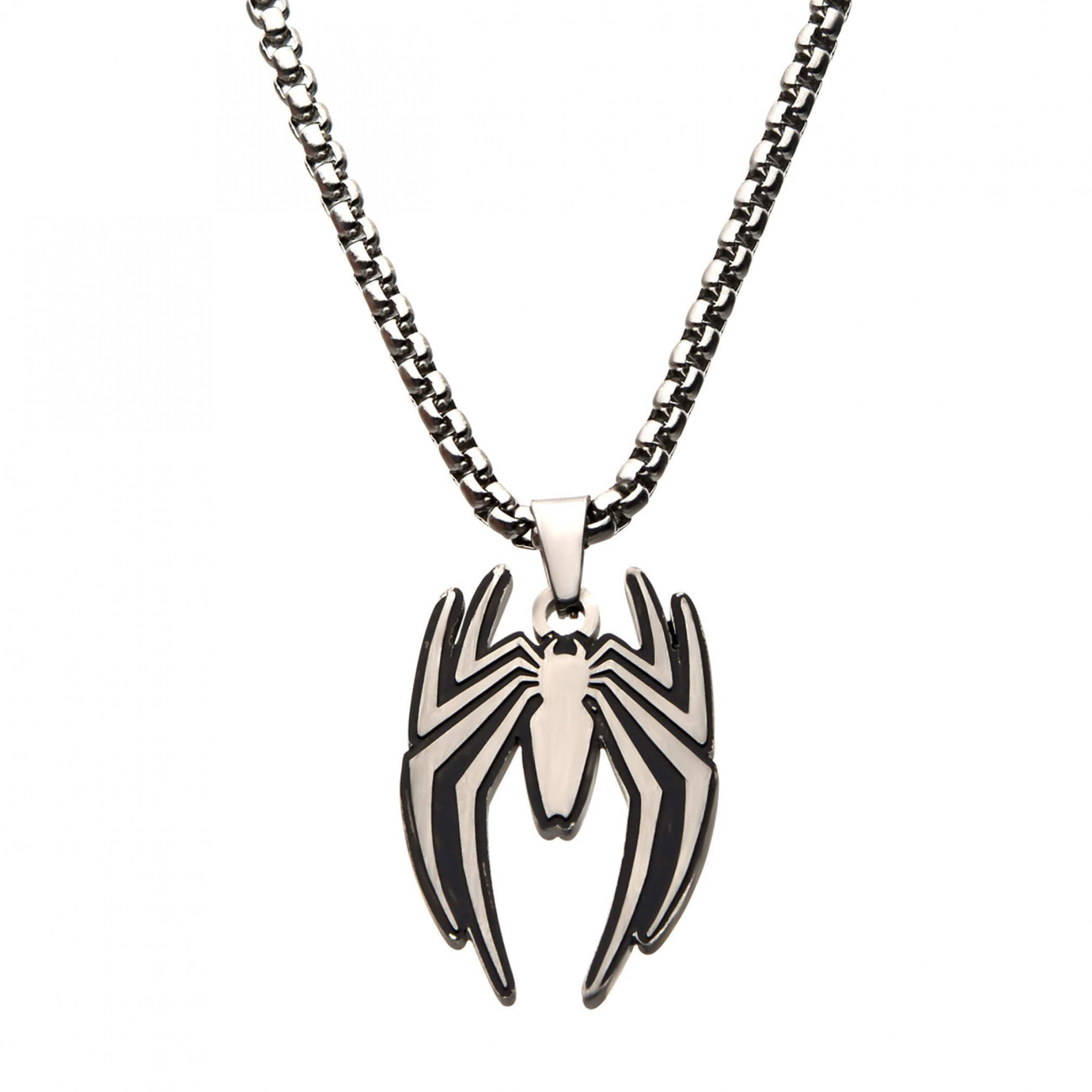 Spider-Man Game Logo Pendant Necklace, Multi-Color