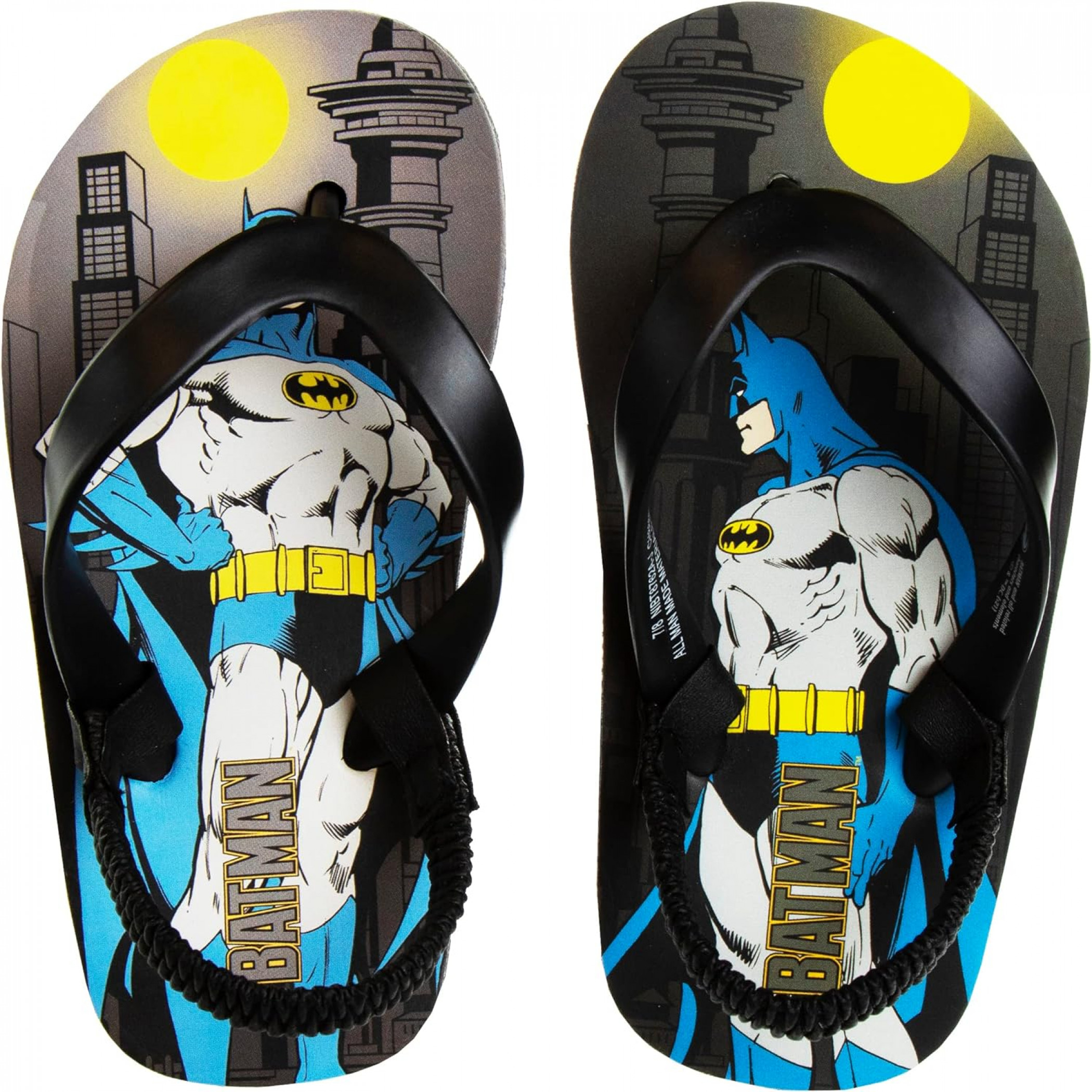 Batman City Sunset Kid's Flip Flop Sandals, Multi-Color