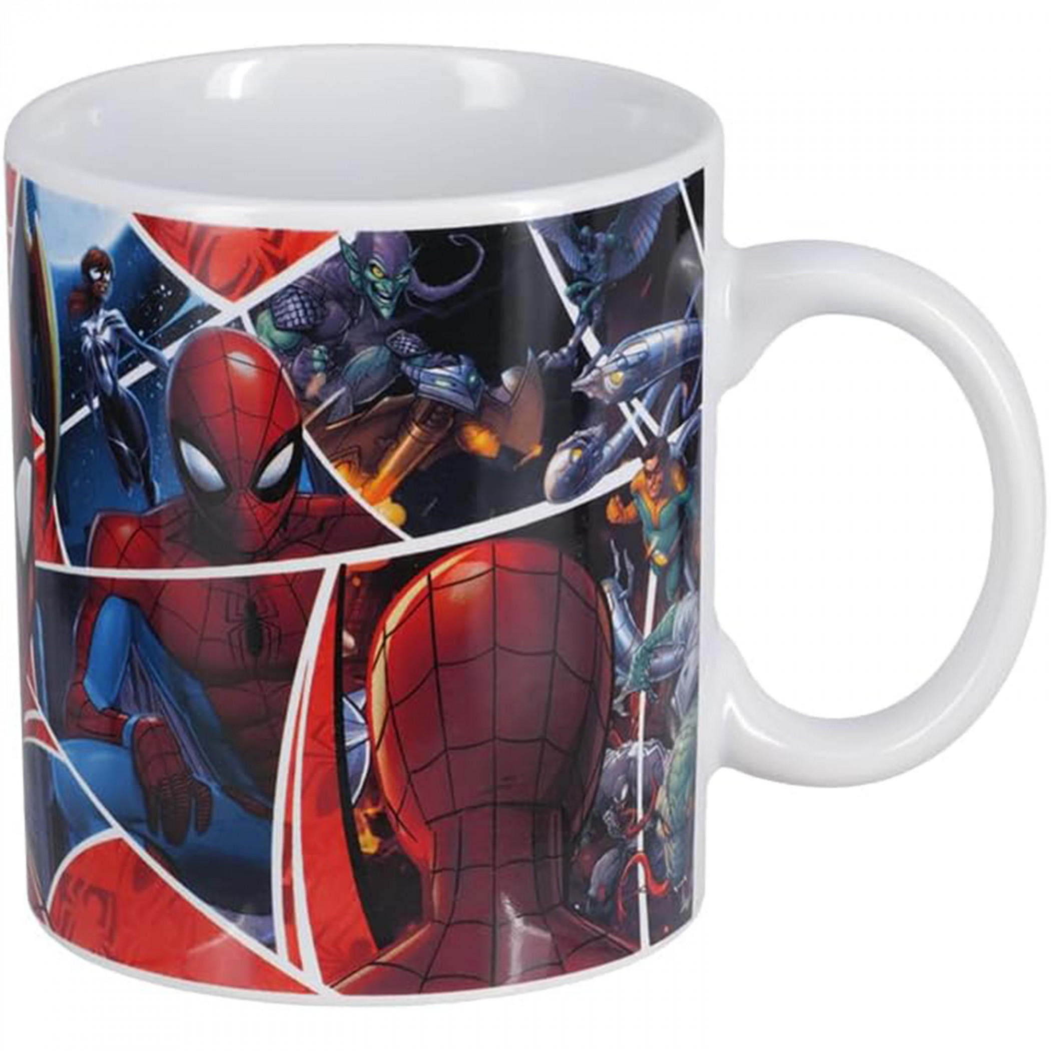 Spider-Man Fractured Web XL 18 oz Ceramic Mug, Multi-Color