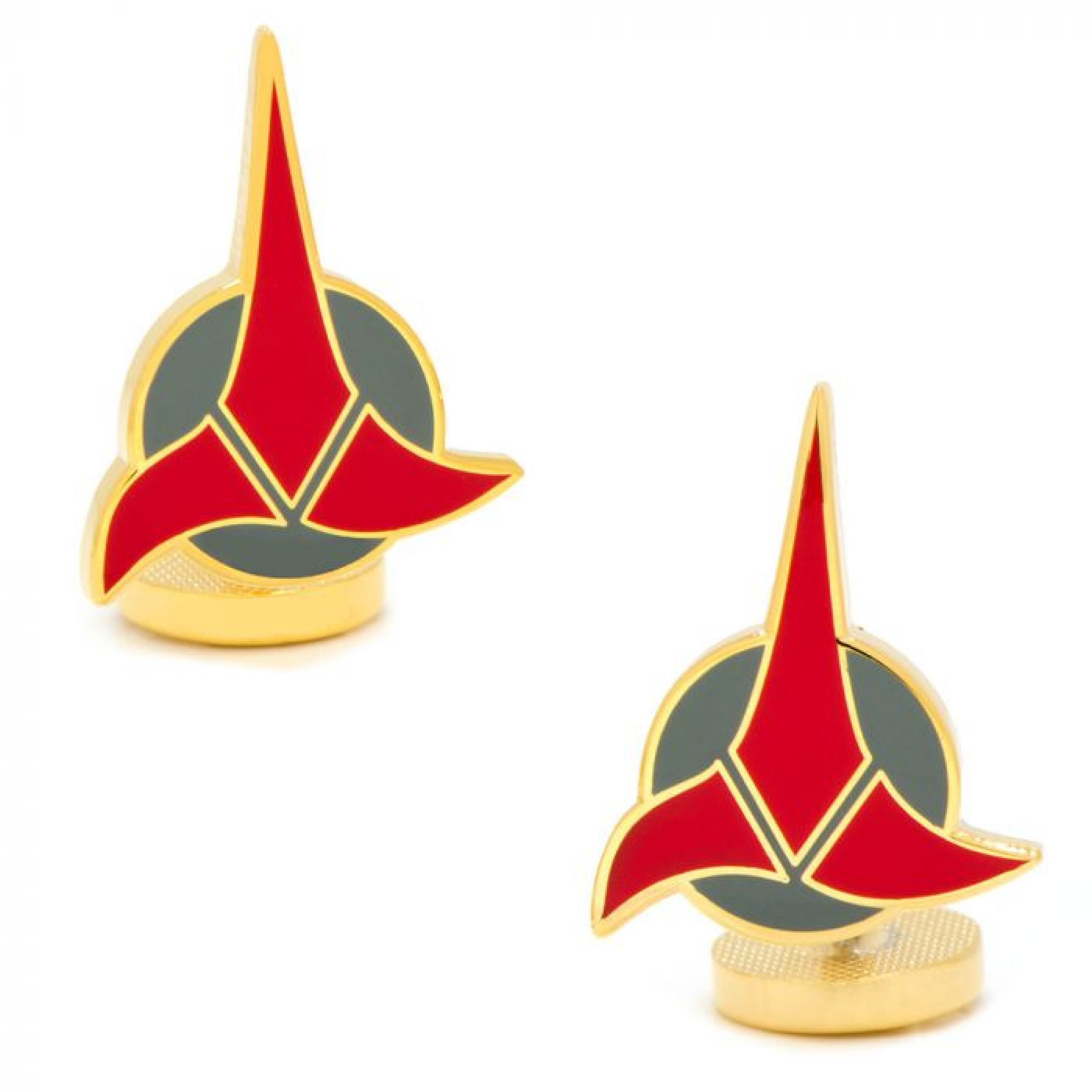 Star Trek Klingon Cufflinks, Gold