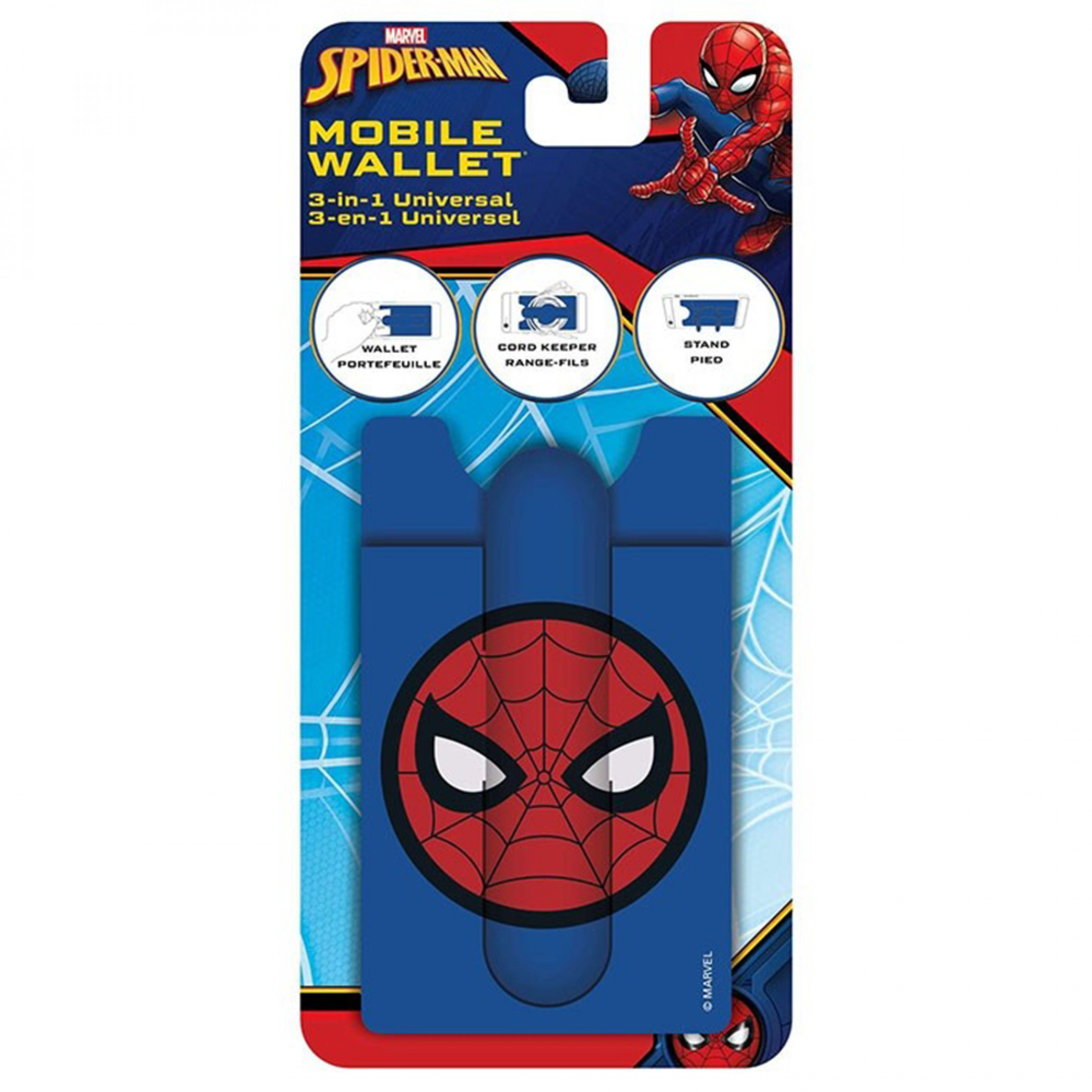 Spider-Man Classic Face Symbol 3-in-1 Mobile Wallet, Multi-Color