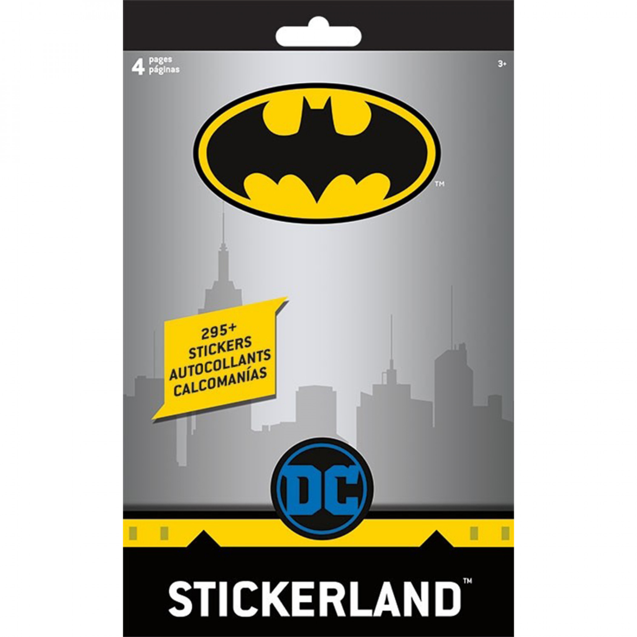 Batman 4-Page Stickerland Pad Multi-Sticker Pack, Multi-Color