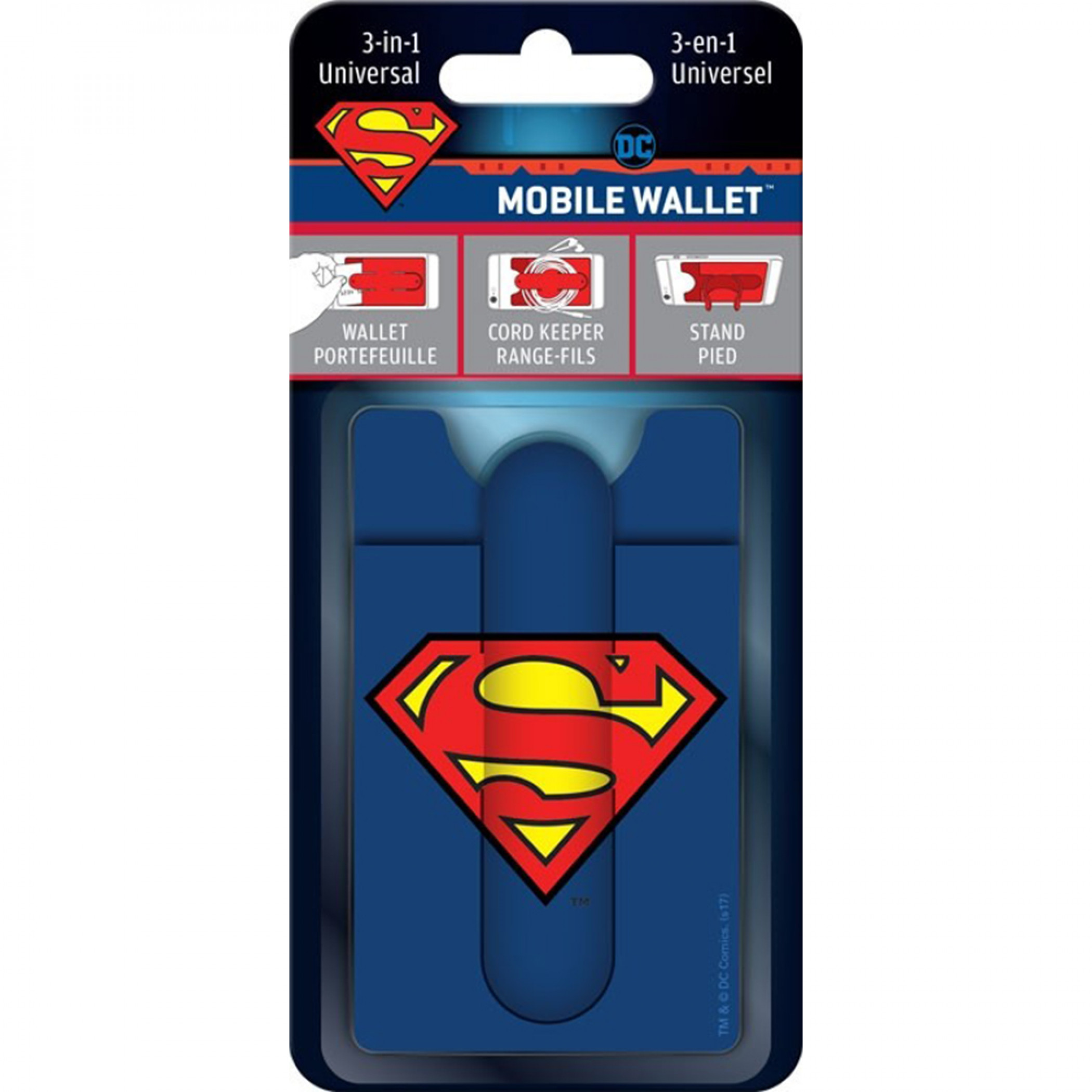 Superman Logo 3-in-1 Mobile Wallet, Multi-Color