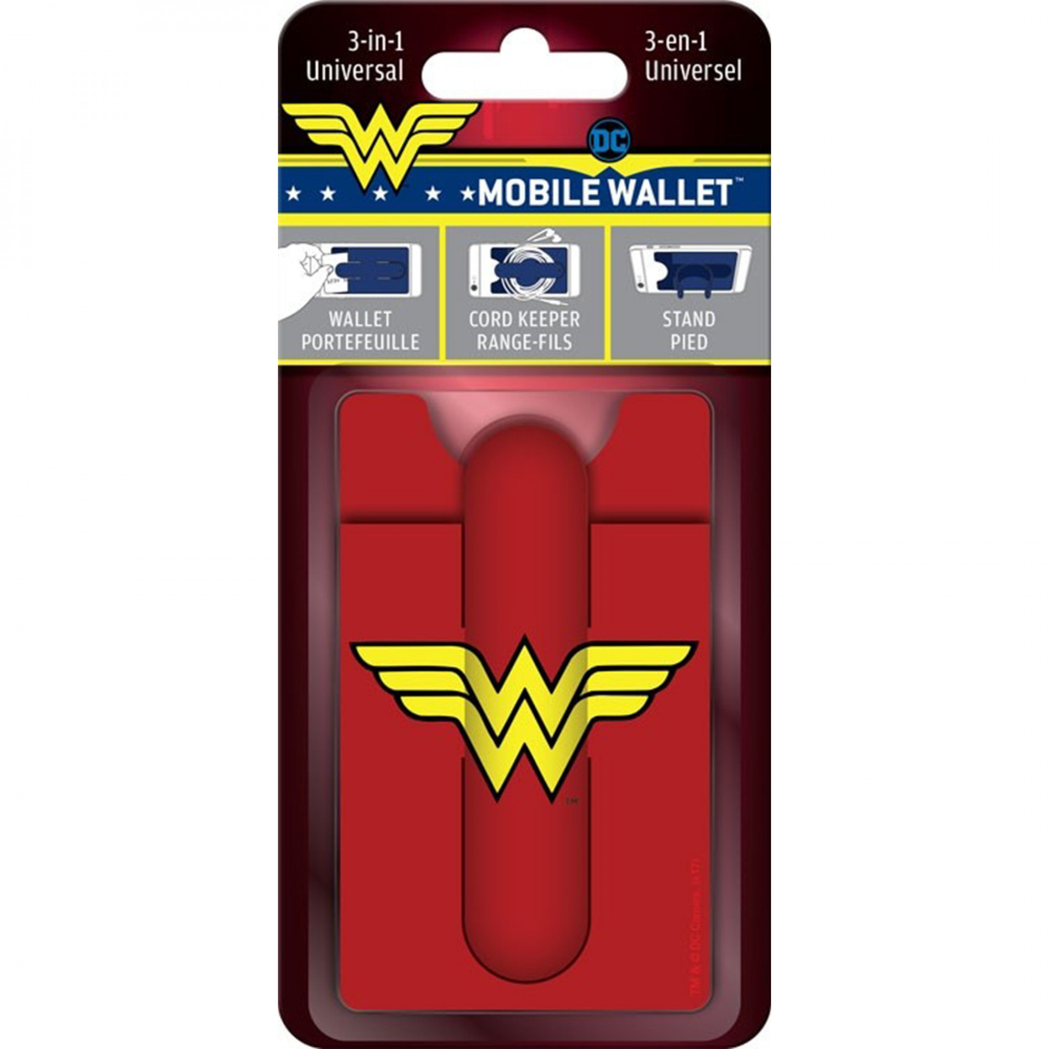 Wonder Woman Logo 3-in-1 Mobile Wallet, Multi-Color