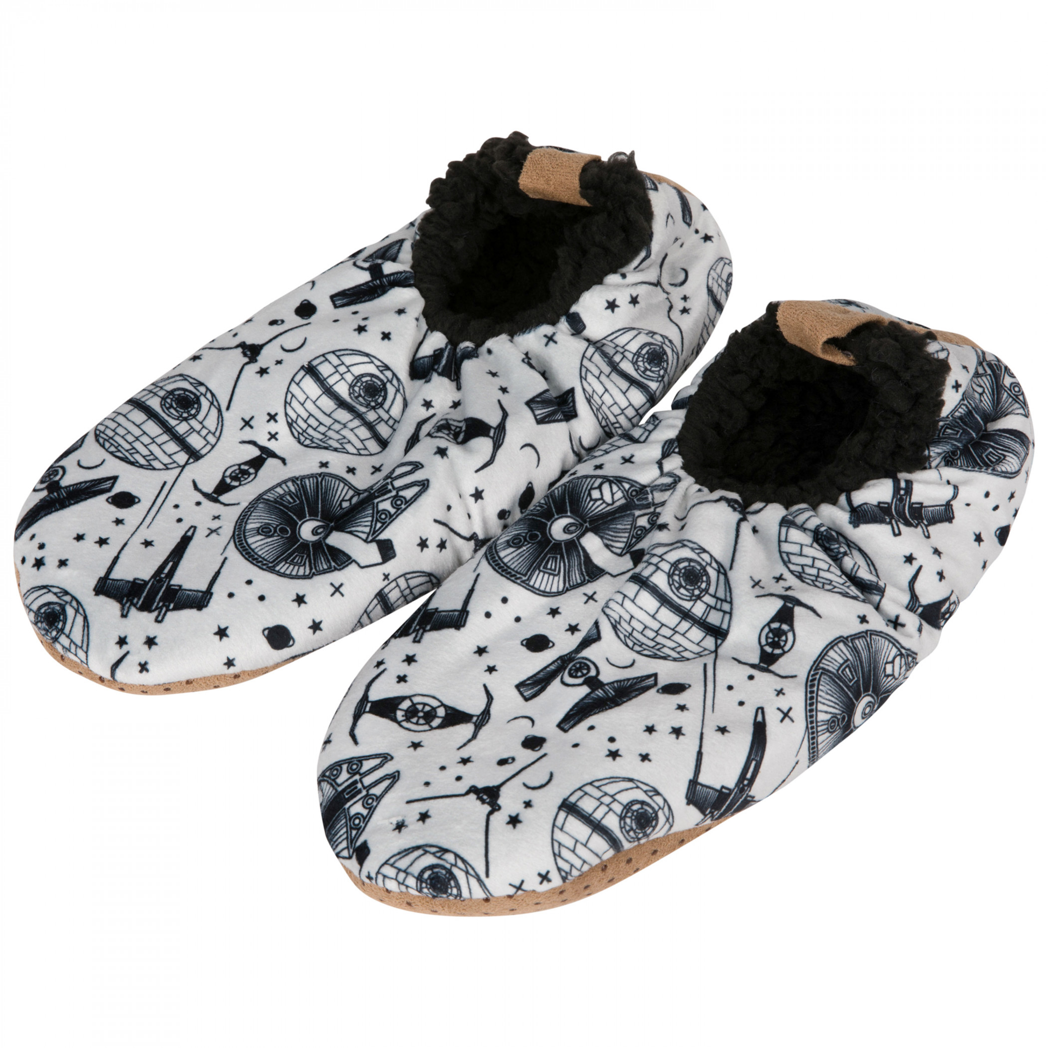 Star Wars Space Ships Men's Slippers, Grey