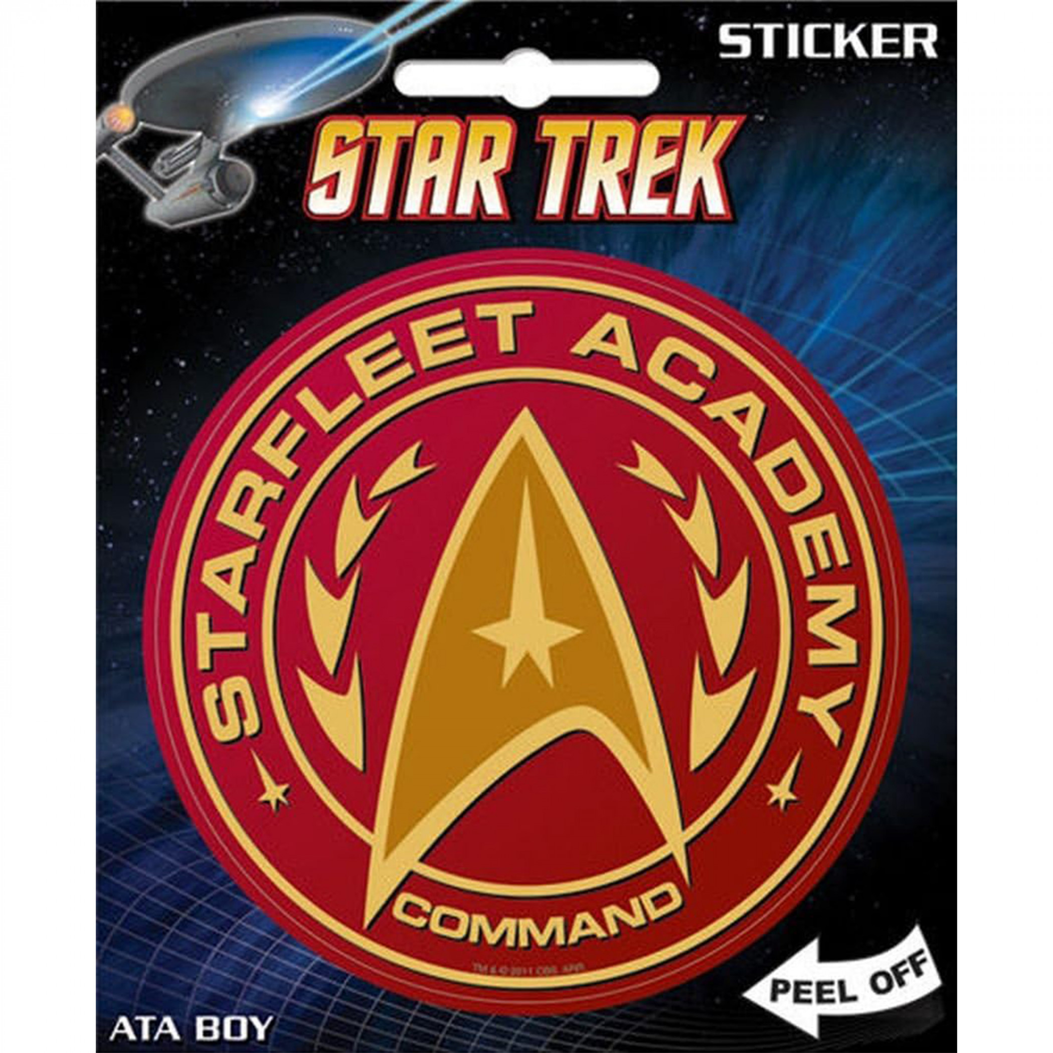 Star Trek Starfleet Command Academy Sticker, Red
