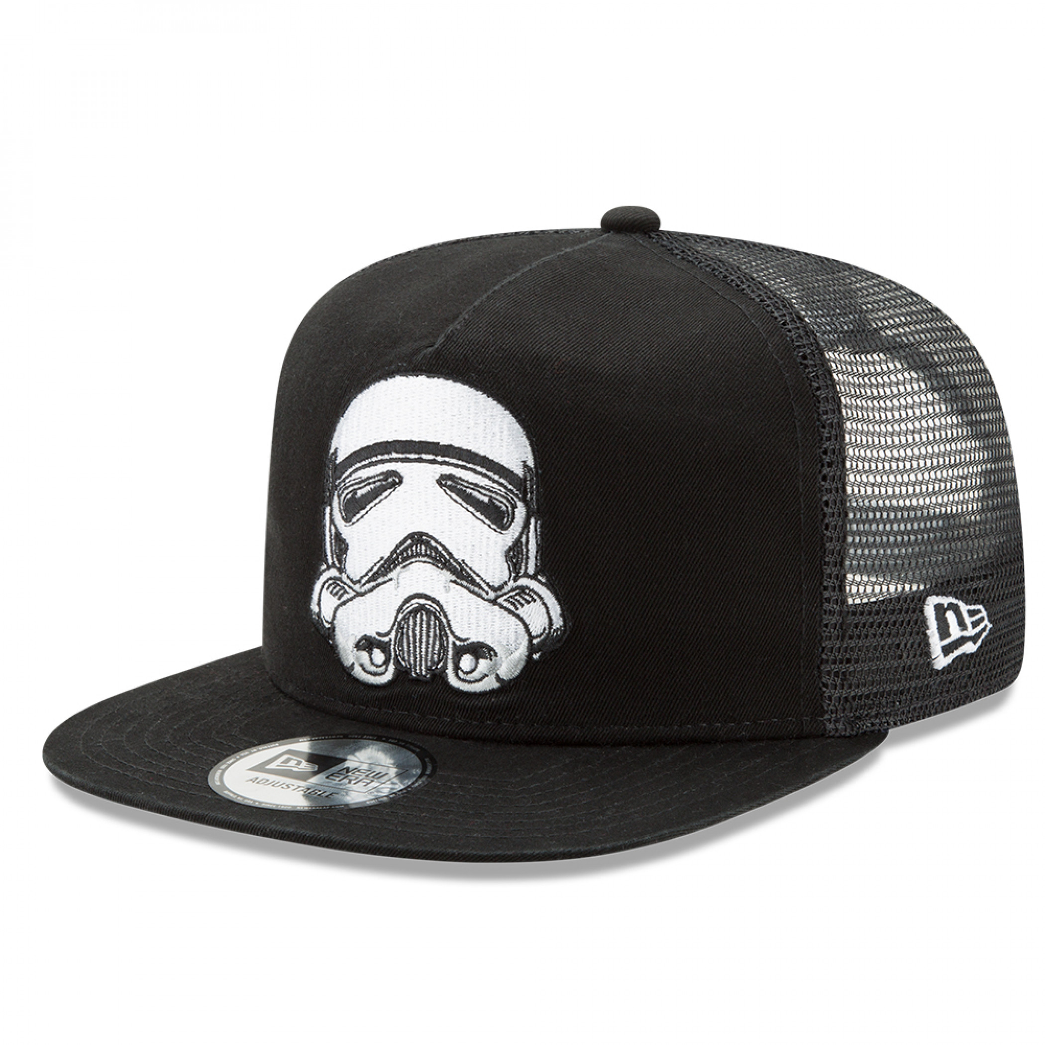 Star Wars Stormtrooper New Era 9Fifty Mesh Adjustable Trucker Hat, Black