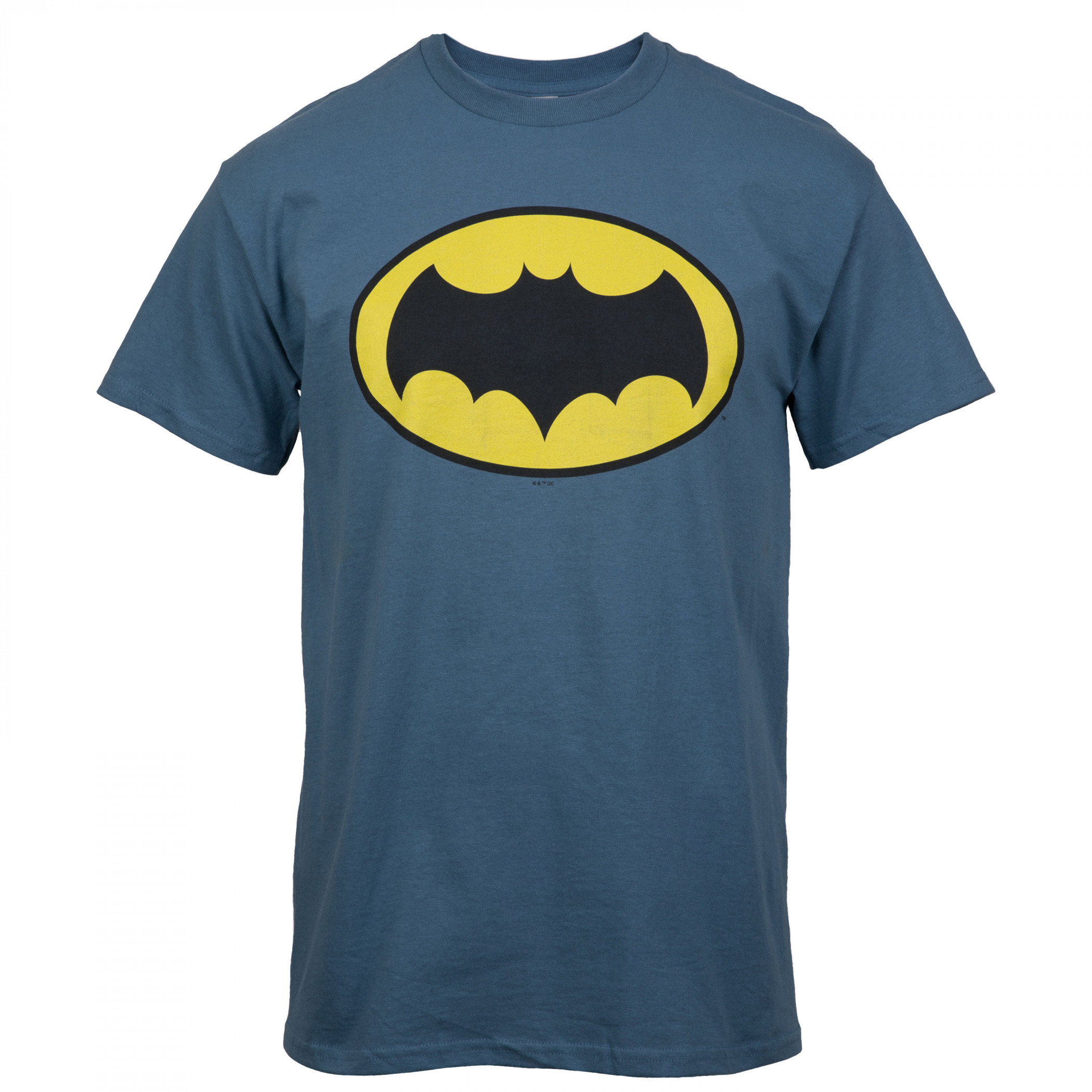 Batman Adam West Logo T-Shirt Grey