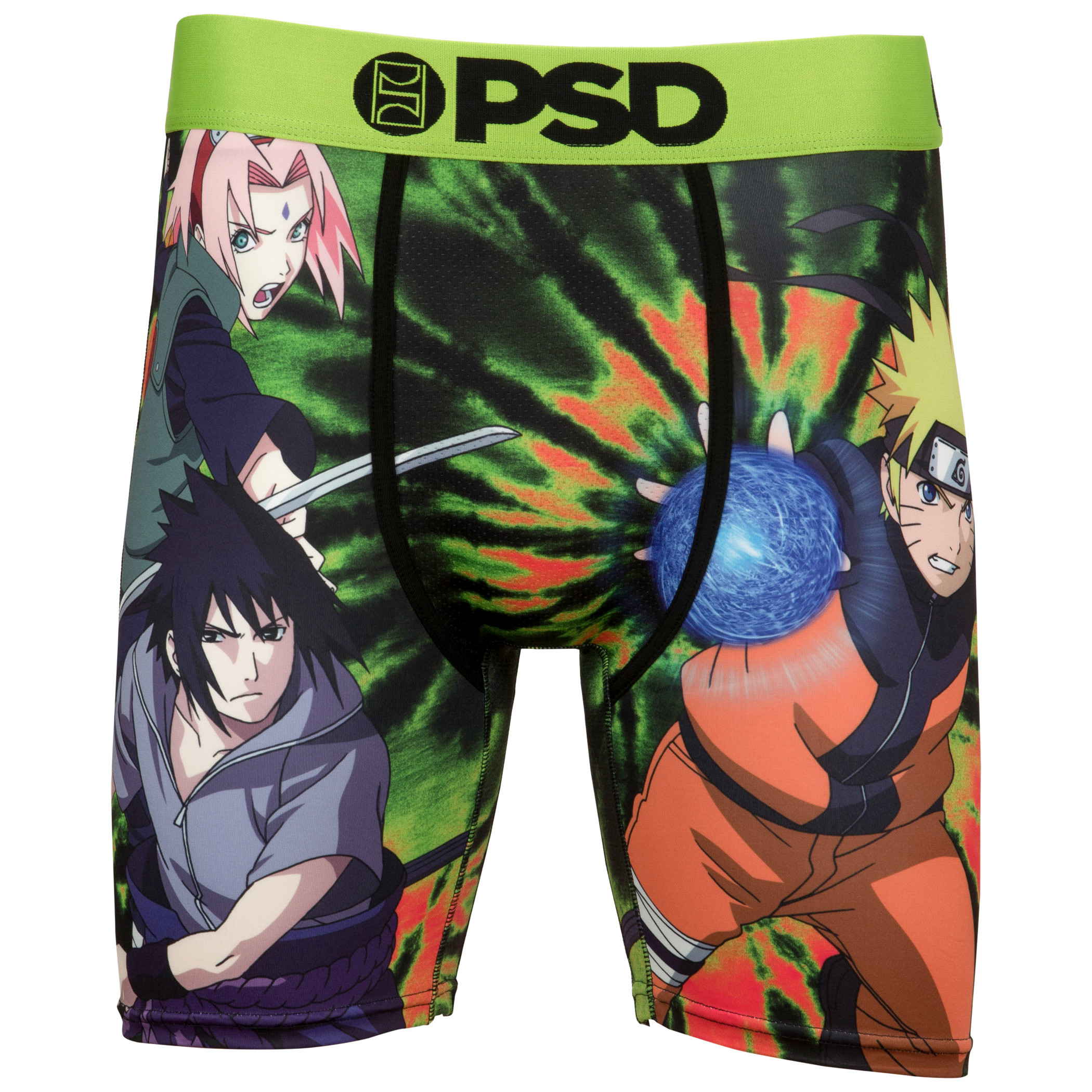 Naruto Tie-Dye Team PSD Boxer Briefs, Multi-Color