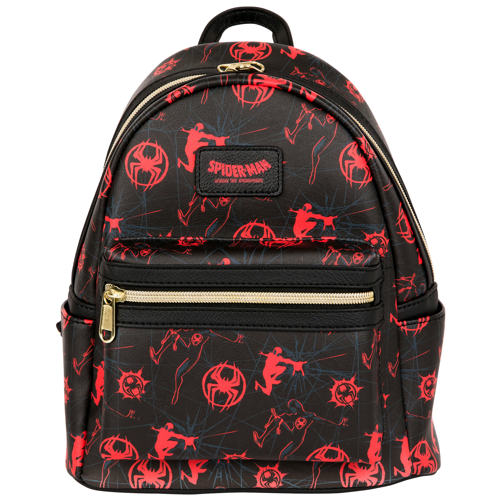 Spider-Man Across The Spider-Verse Web Mini-Backpack By Loungefly, Black