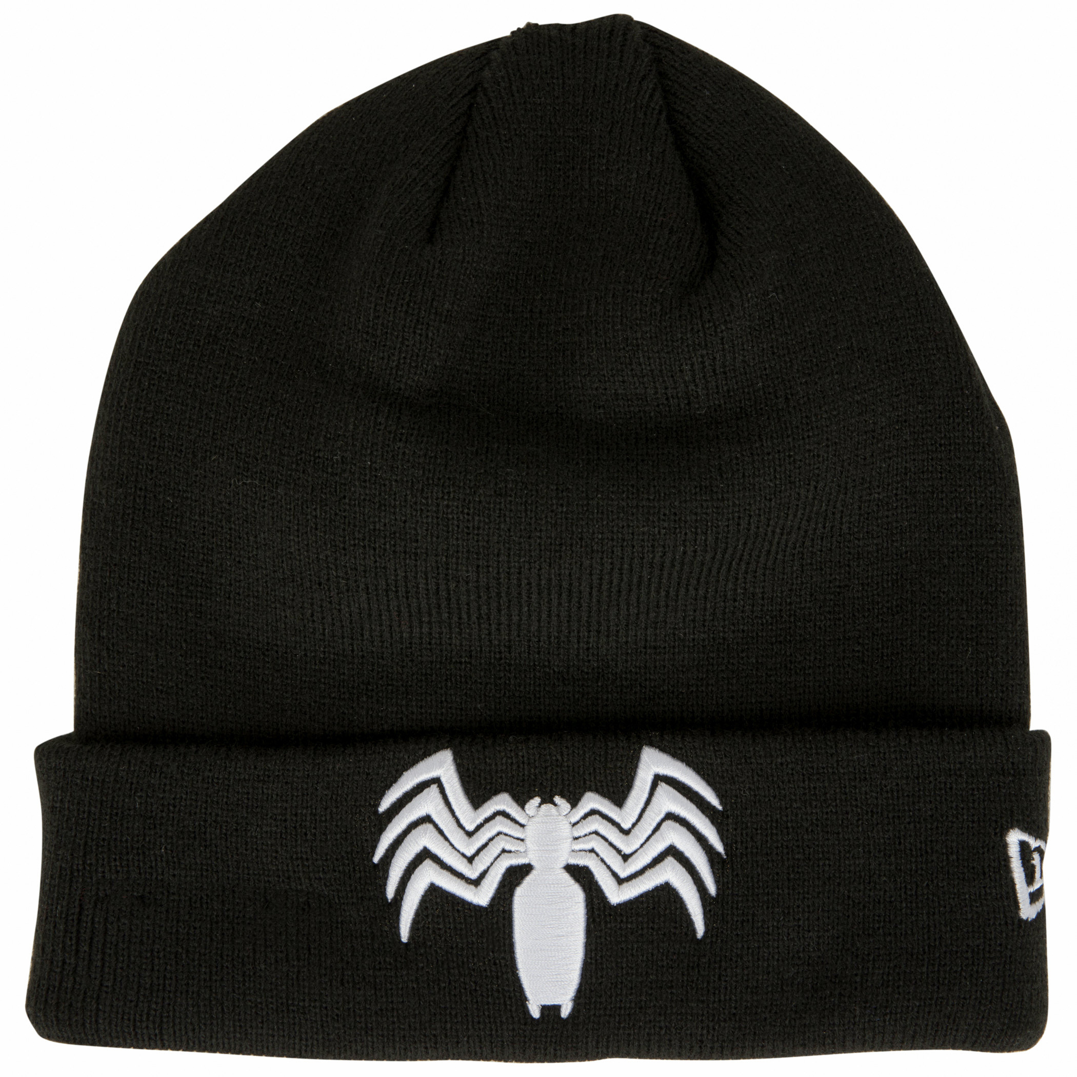 Venom Symbol Cuff Knit New Era Beanie, Black