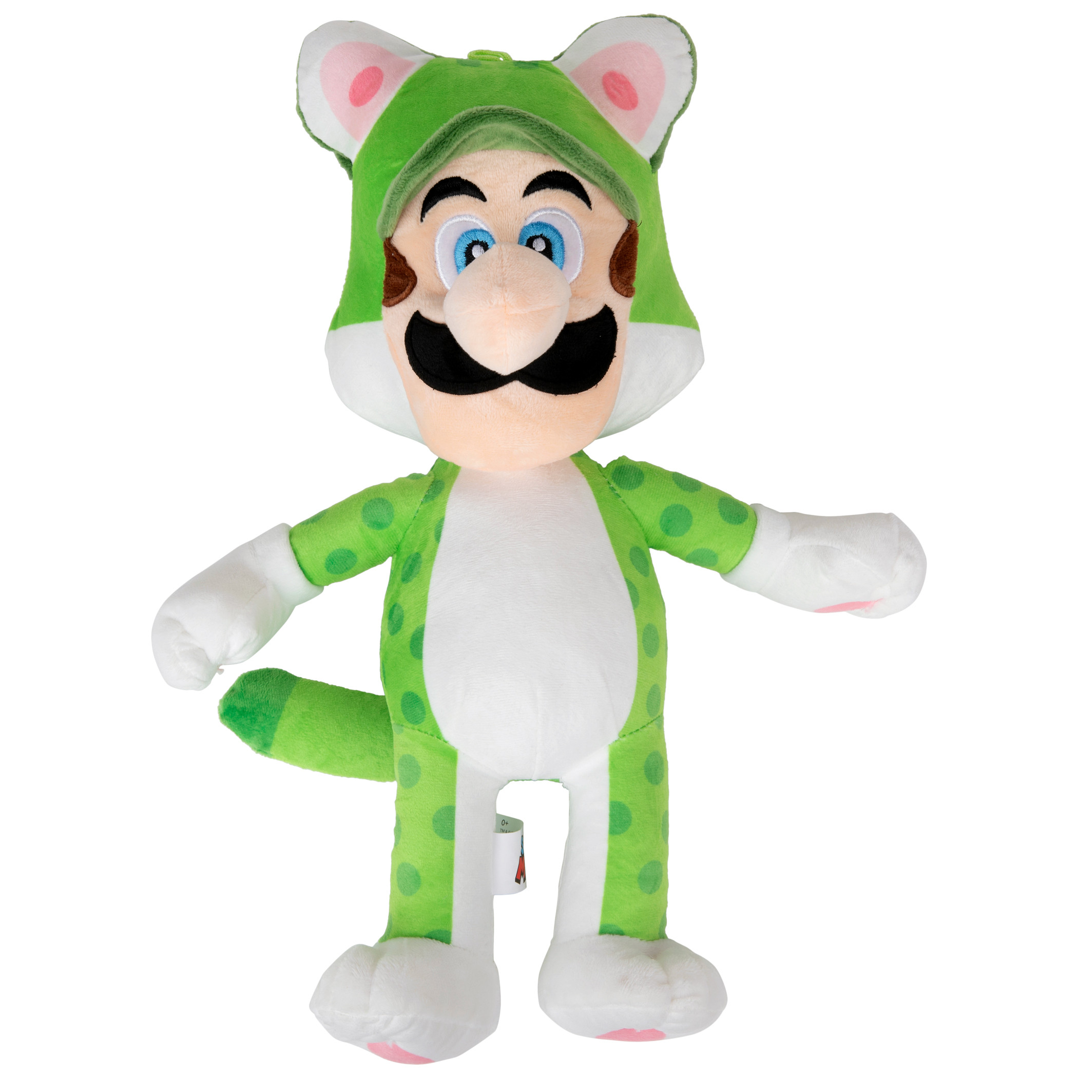 Super Mario Bros. Cat Luigi Power-Up Plush Doll, Green