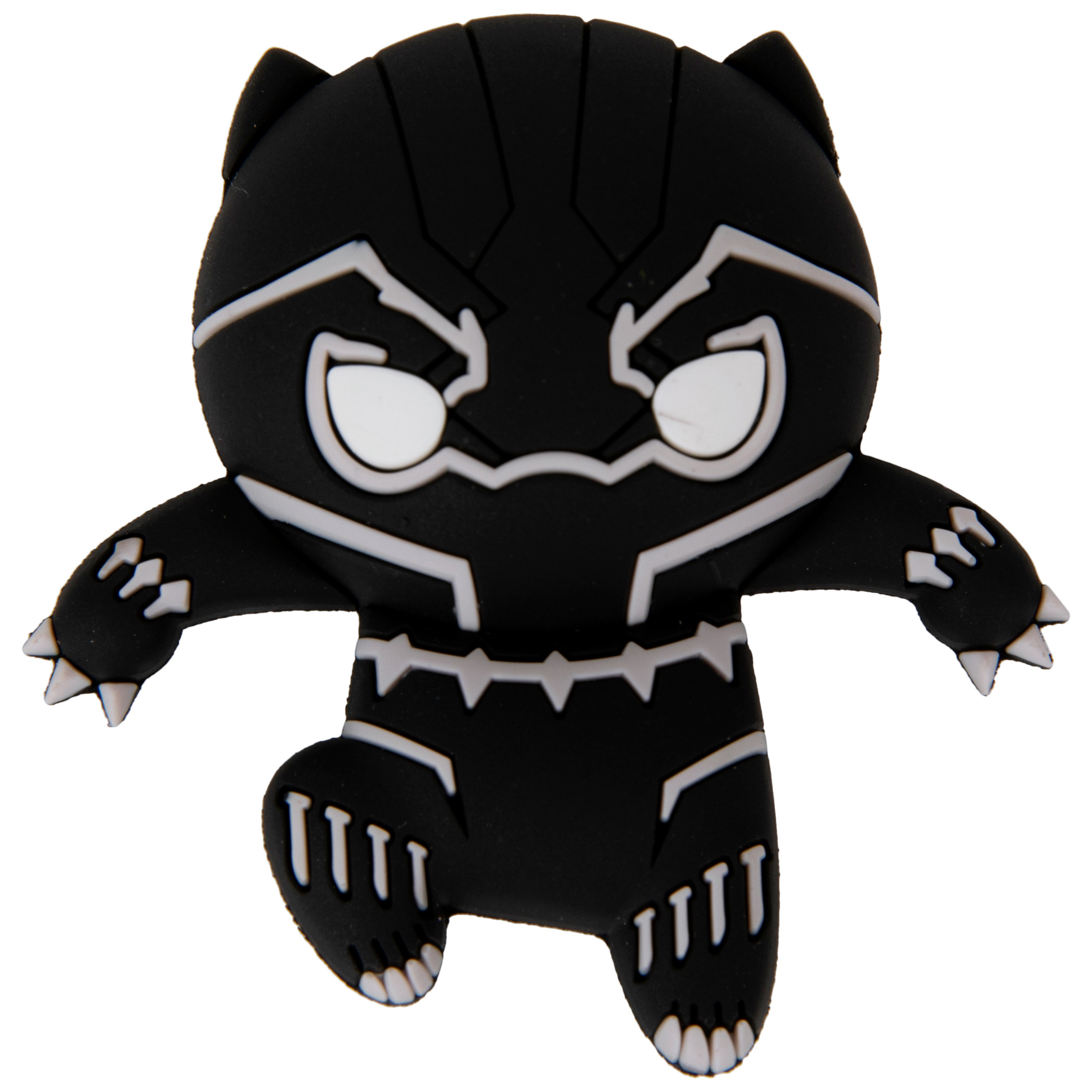 Black Panther Chibi 3D Foam Magnet, Black