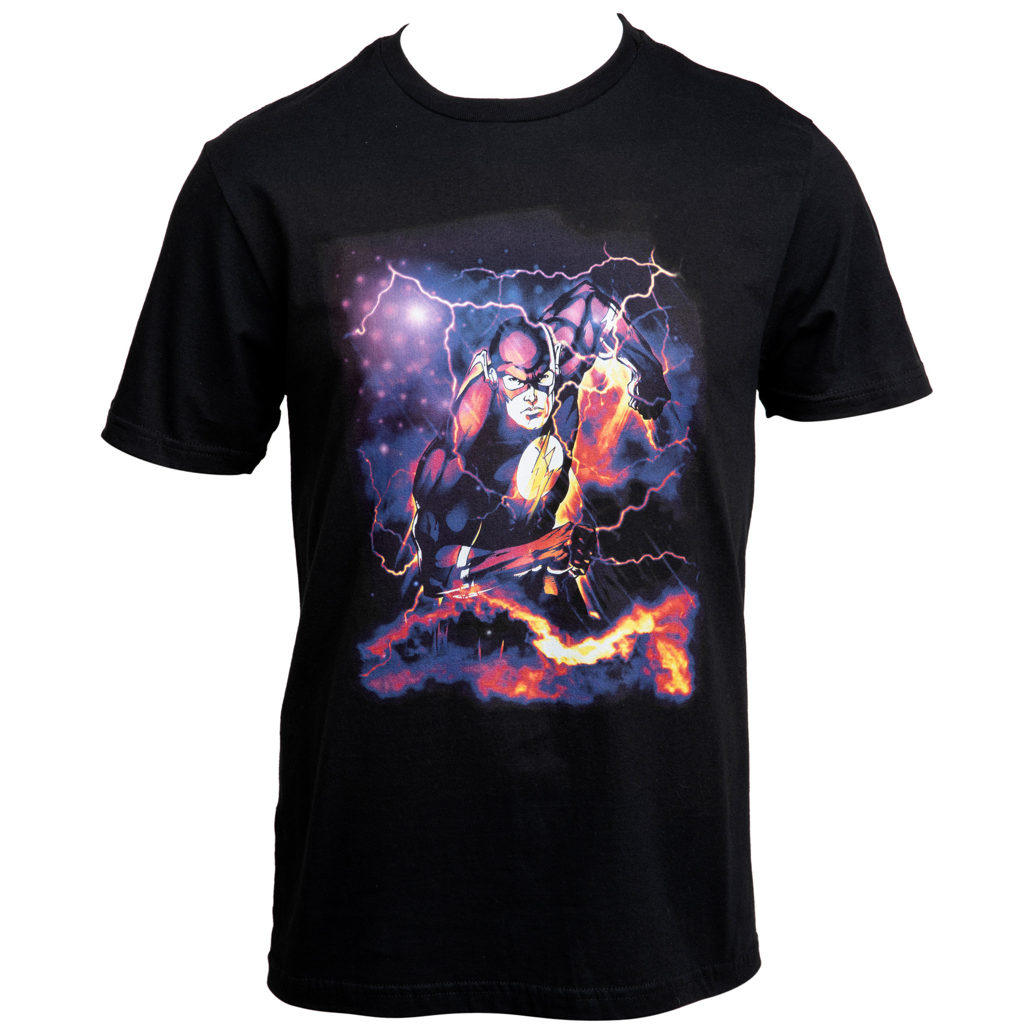 DC Comics The Flash Through Time and Space Itself T-Shirt, Black