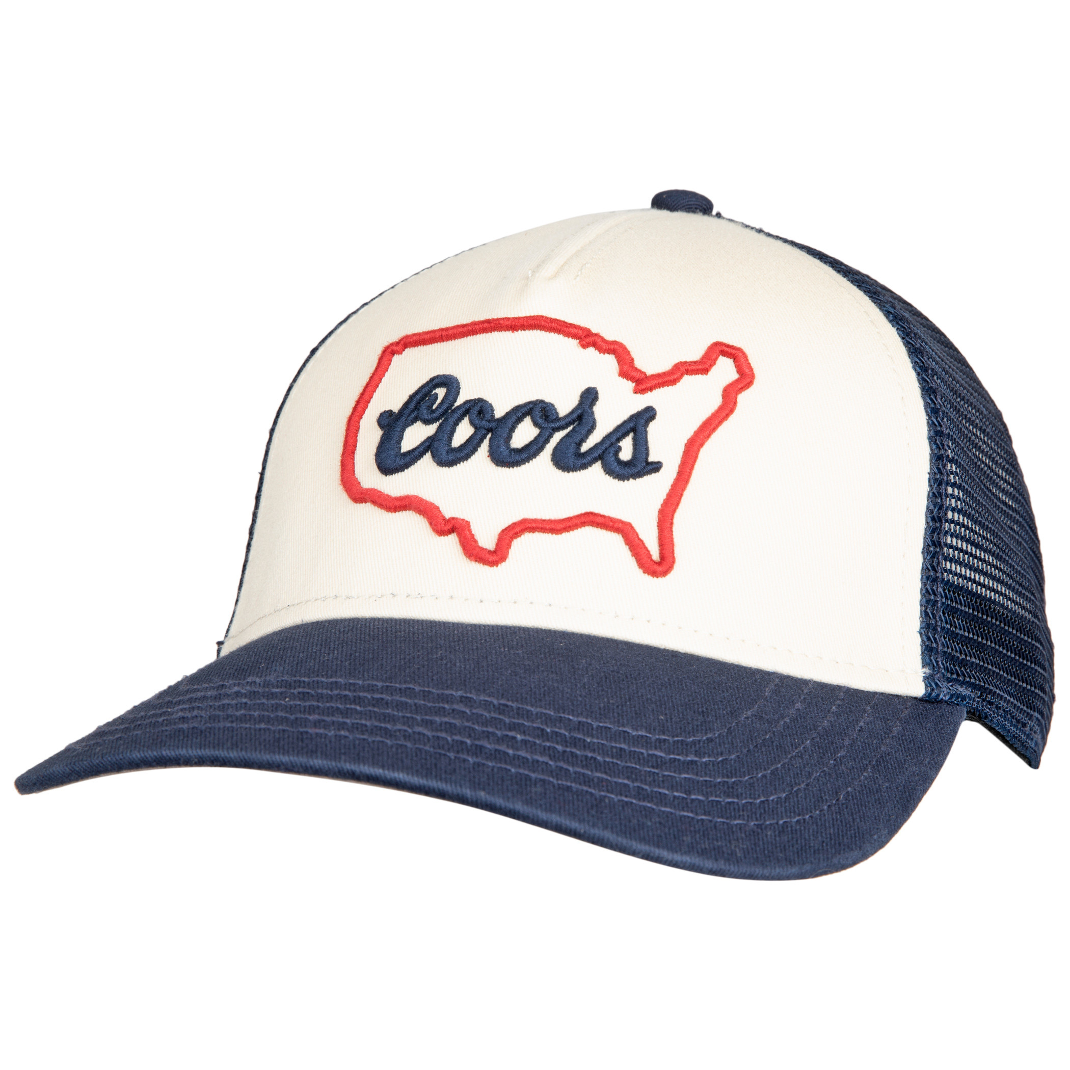 Coors United States Logo Snapback Flat Bill Hat Brew